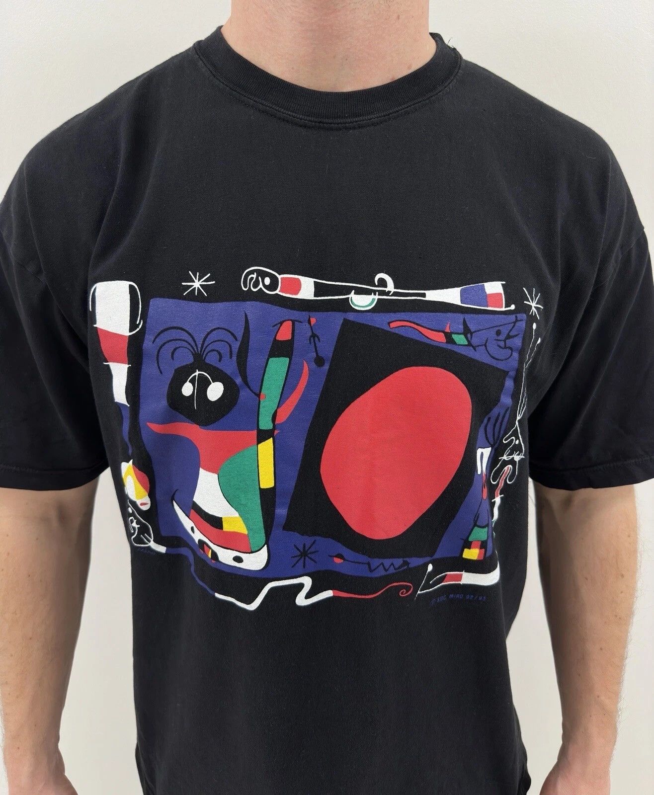 Vintage VINTAGE 1990s ORIGINAL SUC JOAN MIRO PRODUCTION ART SHIRT Size US M / EU 48-50 / 2 - 3 Thumbnail