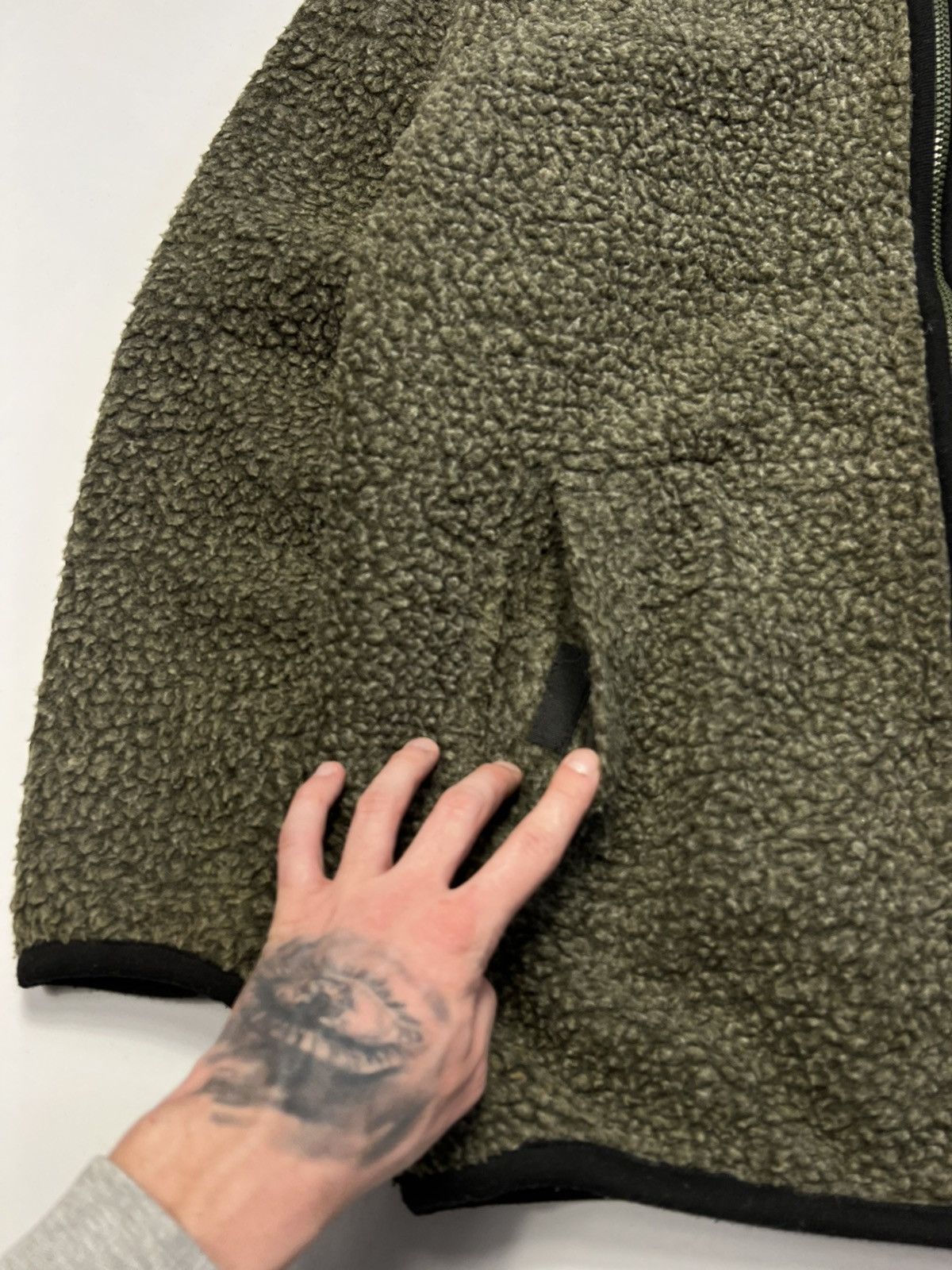 Vintage Very Rare 80s Yves Saint Laurent Fleece Teddy Zip Jacket Size US XL / EU 56 / 4 - 4 Thumbnail