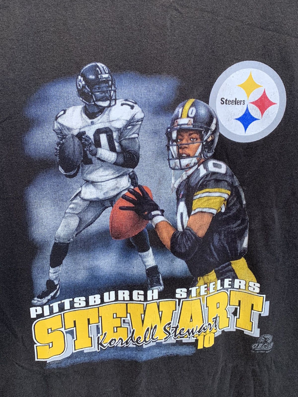 NFL × Vintage RARE* Vintage 1997 Kordell Stewart Pittsburgh Steelers Shirt Size US M / EU 48-50 / 2 - 2 Thumbnail