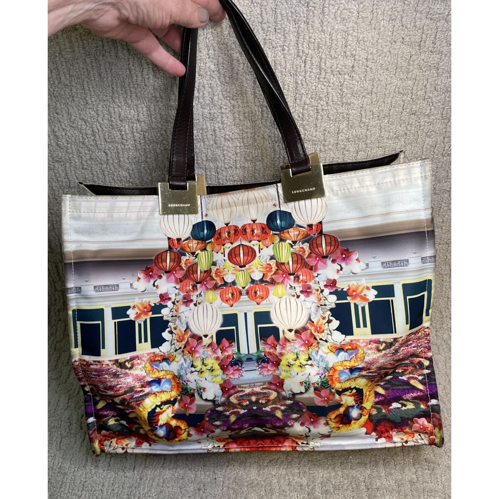 Longchamp Longchamp Mary Katrantzou East Meets West Handbag Tote Size ONE SIZE - 2 Thumbnail