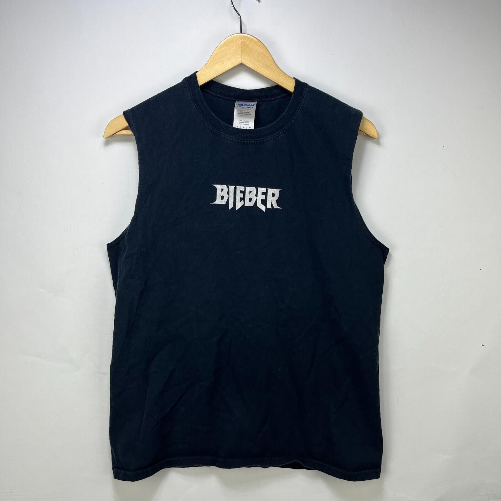 Gildan Justin Bieber Sorry Tour Tank Top Shirt Medium Sleeveless Size US M / EU 48-50 / 2 - 4 Thumbnail