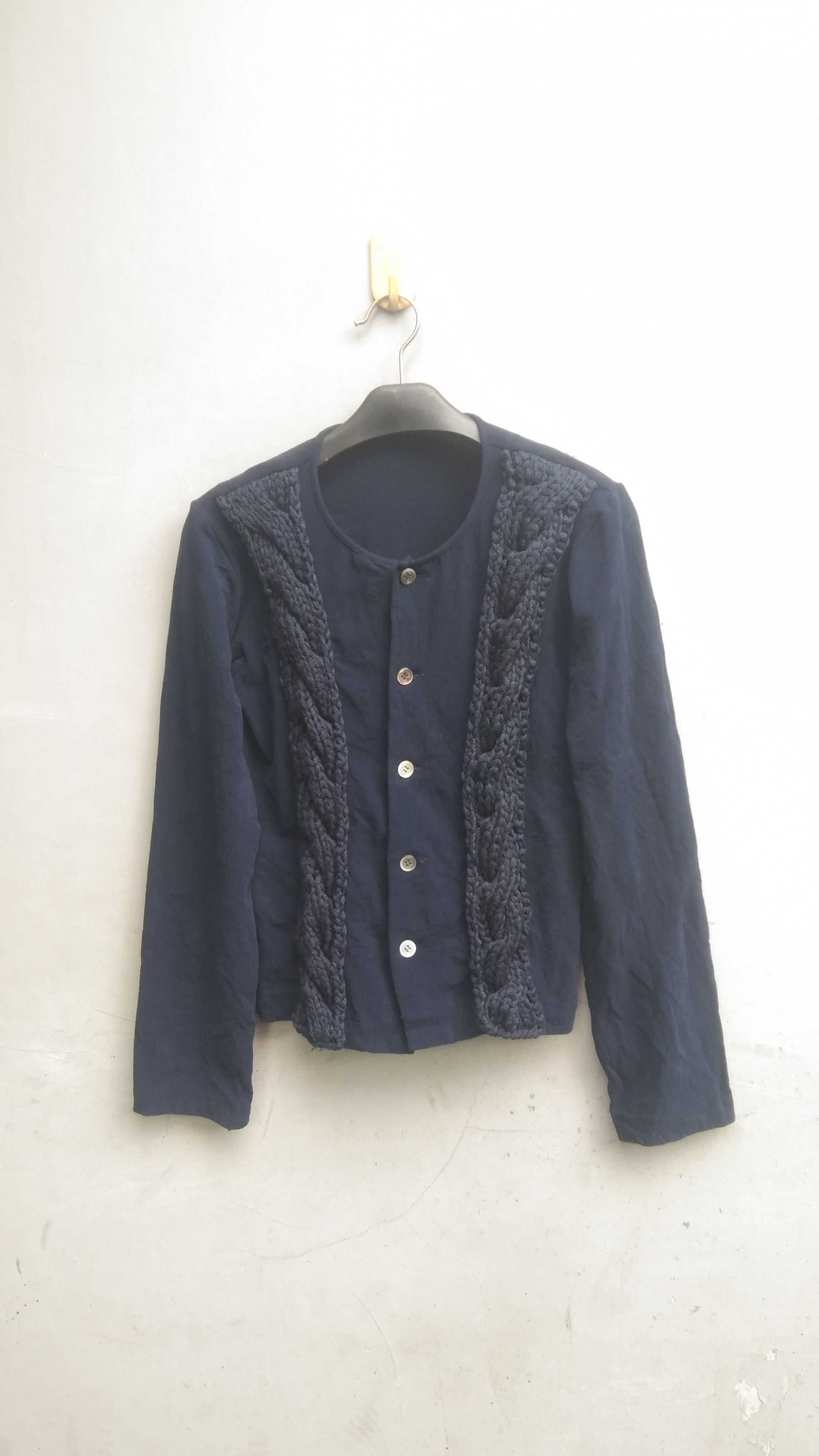 CDG 1996 navy tops cardigan