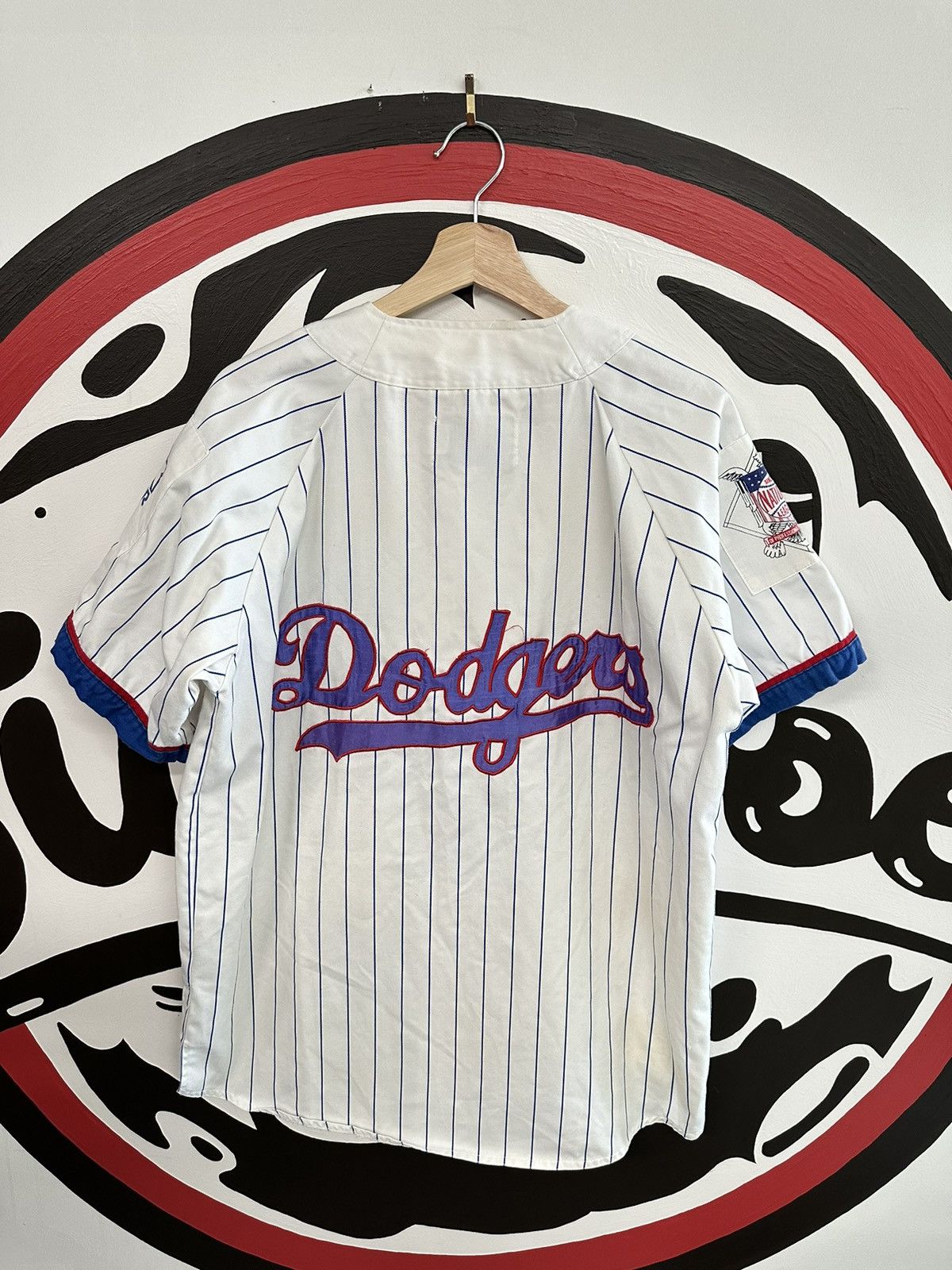 Vintage 80s Starter Pinstripe Los Angeles Dodgers Jersey
