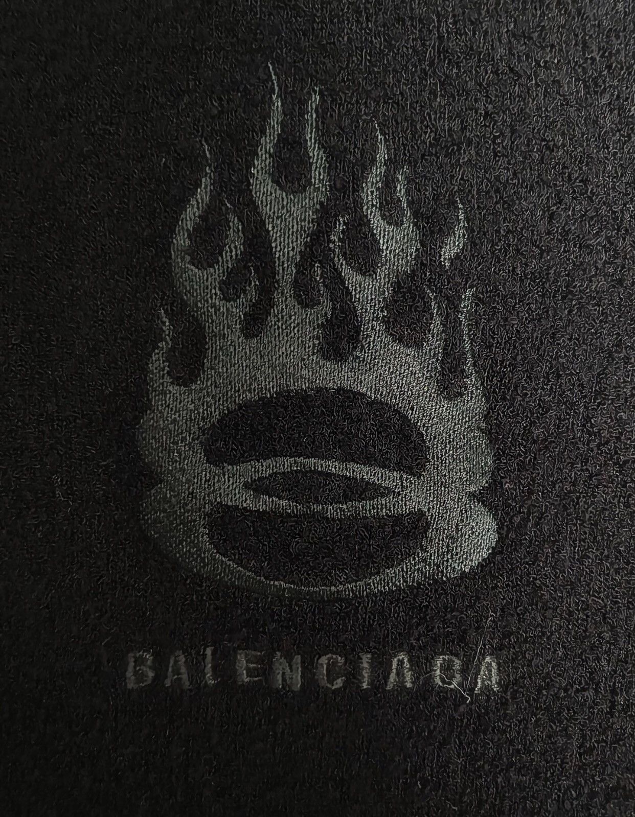 Balenciaga Balenciaga 24fall flame looped fleece sweatshirt jacket Size US L / EU 52-54 / 3 - 5 Thumbnail