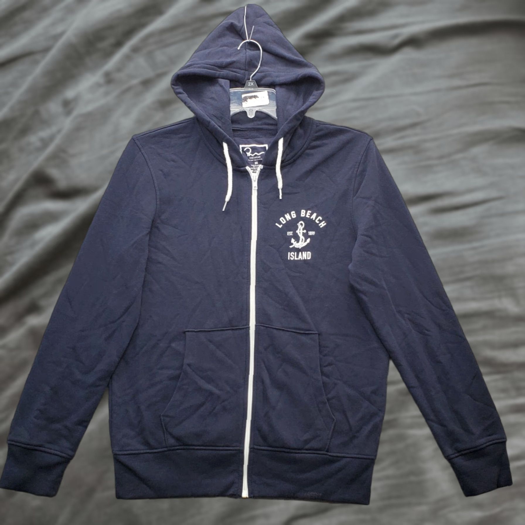 Vintage Ragwear LBI Long Beach Island Hoodie Womens M Navy Full Zip Hoodie Size M / US 6-8 / IT 42-44 - 1 Thumbnail