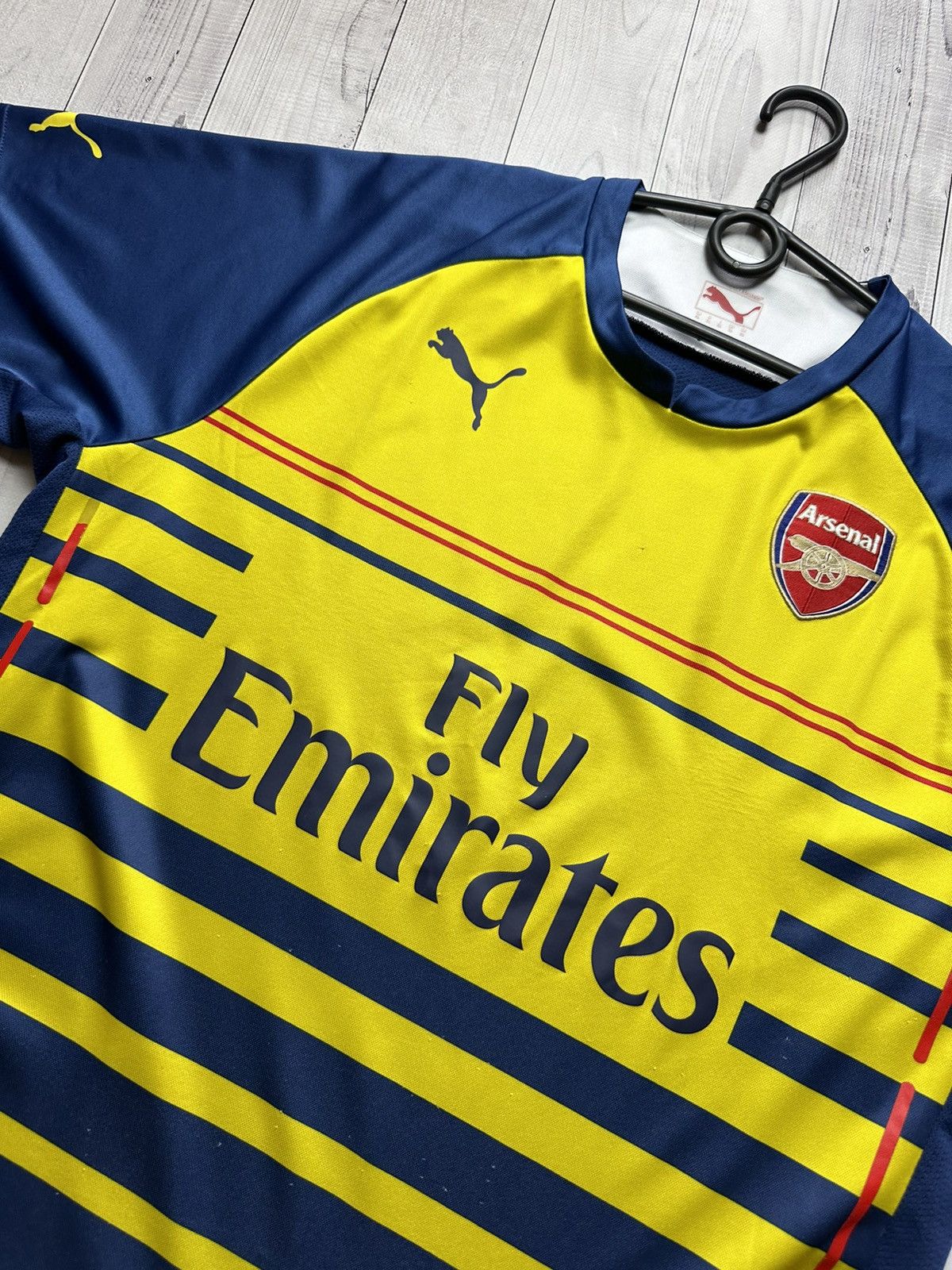 Puma × Vintage Vintage Arsenal soccer jersey puma yellow/ Blue rare XL Size US XL / EU 56 / 4 - 4 Thumbnail