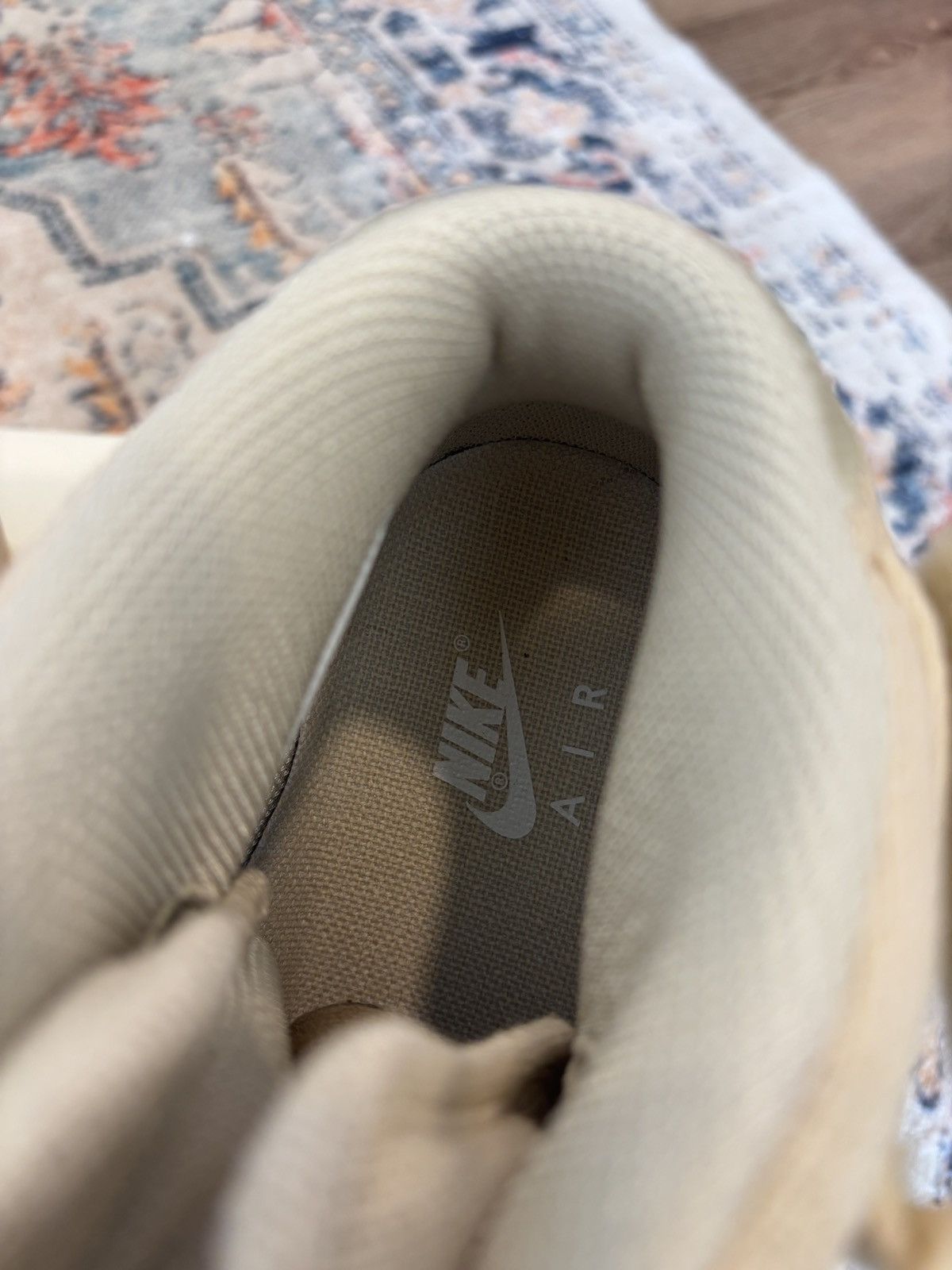 Nike × Stussy Nike Air Force 1 Mid Stussy Fossil 2022 Size US 11.5 / EU 44-45 - 6 Thumbnail