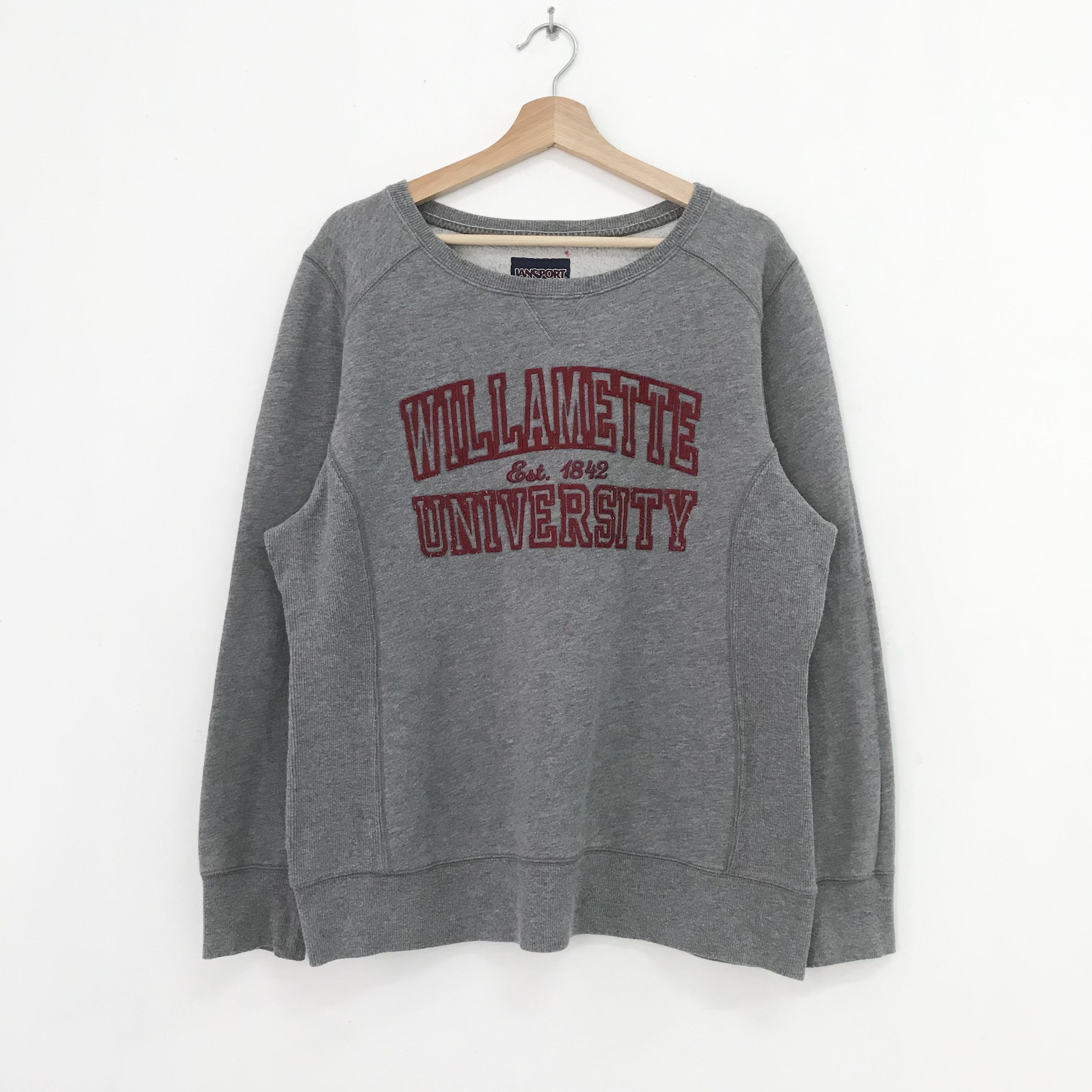 Vintage Vintage Willamette University Sweatshirt Gray - 216 Size US L / EU 52-54 / 3 - 1 Thumbnail