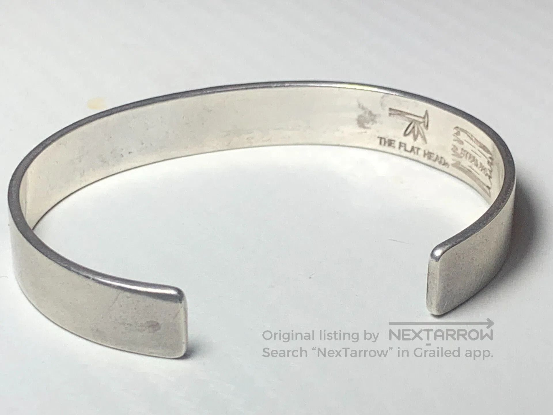 The Flat Head Flat Head Silver Cuff Bracelet. Size ONE SIZE - 4 Thumbnail