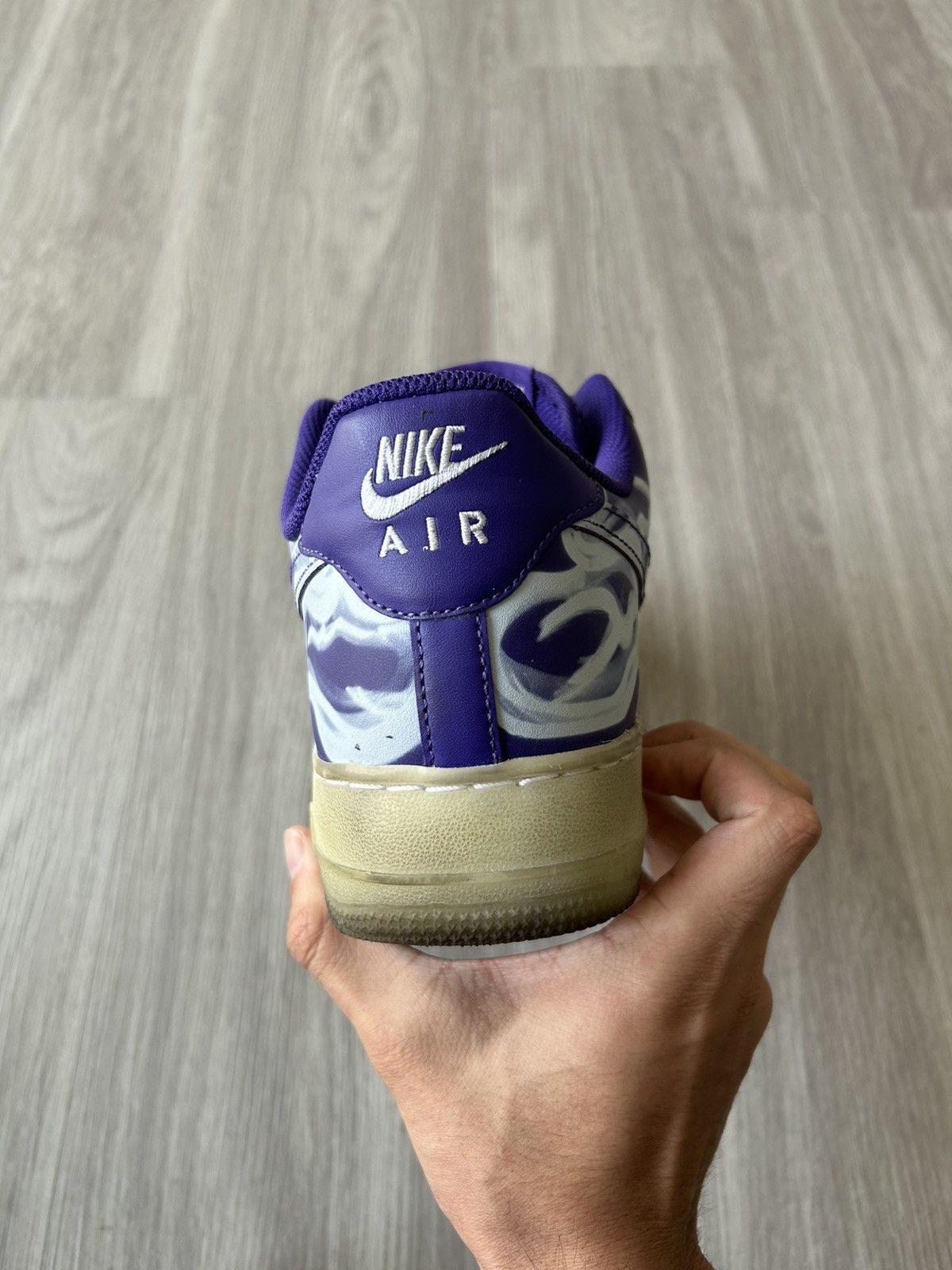 Nike Nike Air Force 1 Low 07’ Purple Skeleton Size 11 Size US 11 / EU 44 - 15 Thumbnail