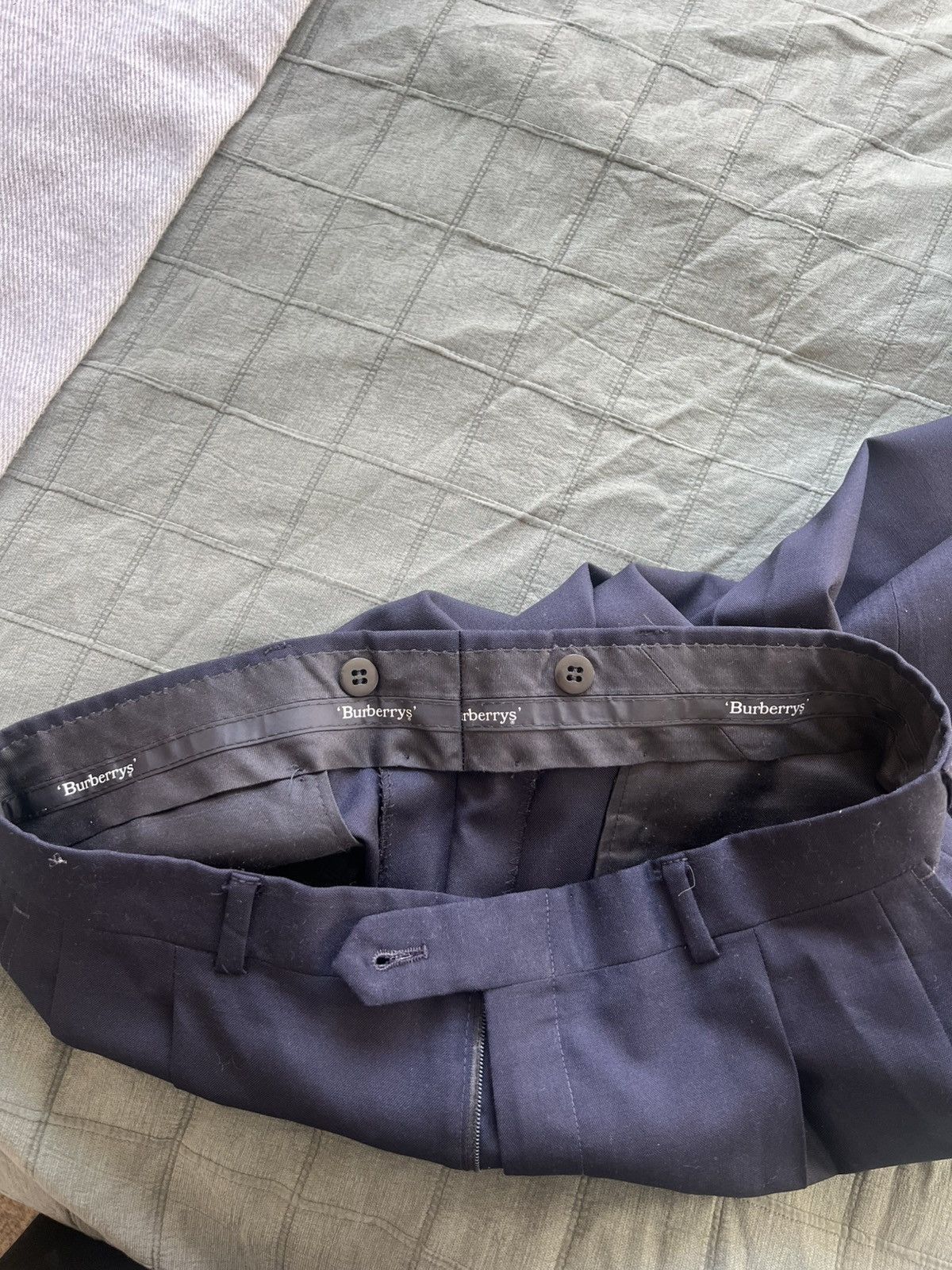 Burberry Burberry Navy Blue Slacks Size US 34 / EU 50 - 3 Thumbnail