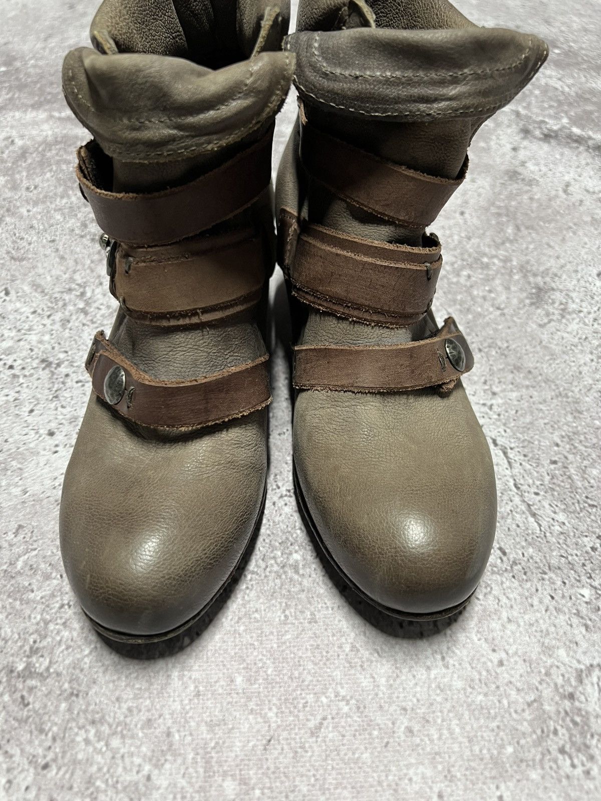 A.S.98 A.S.98 Brown Leather Avantgarde Boho Grunge Boots Size: 39 Size US 9 / IT 39 - 8 Thumbnail