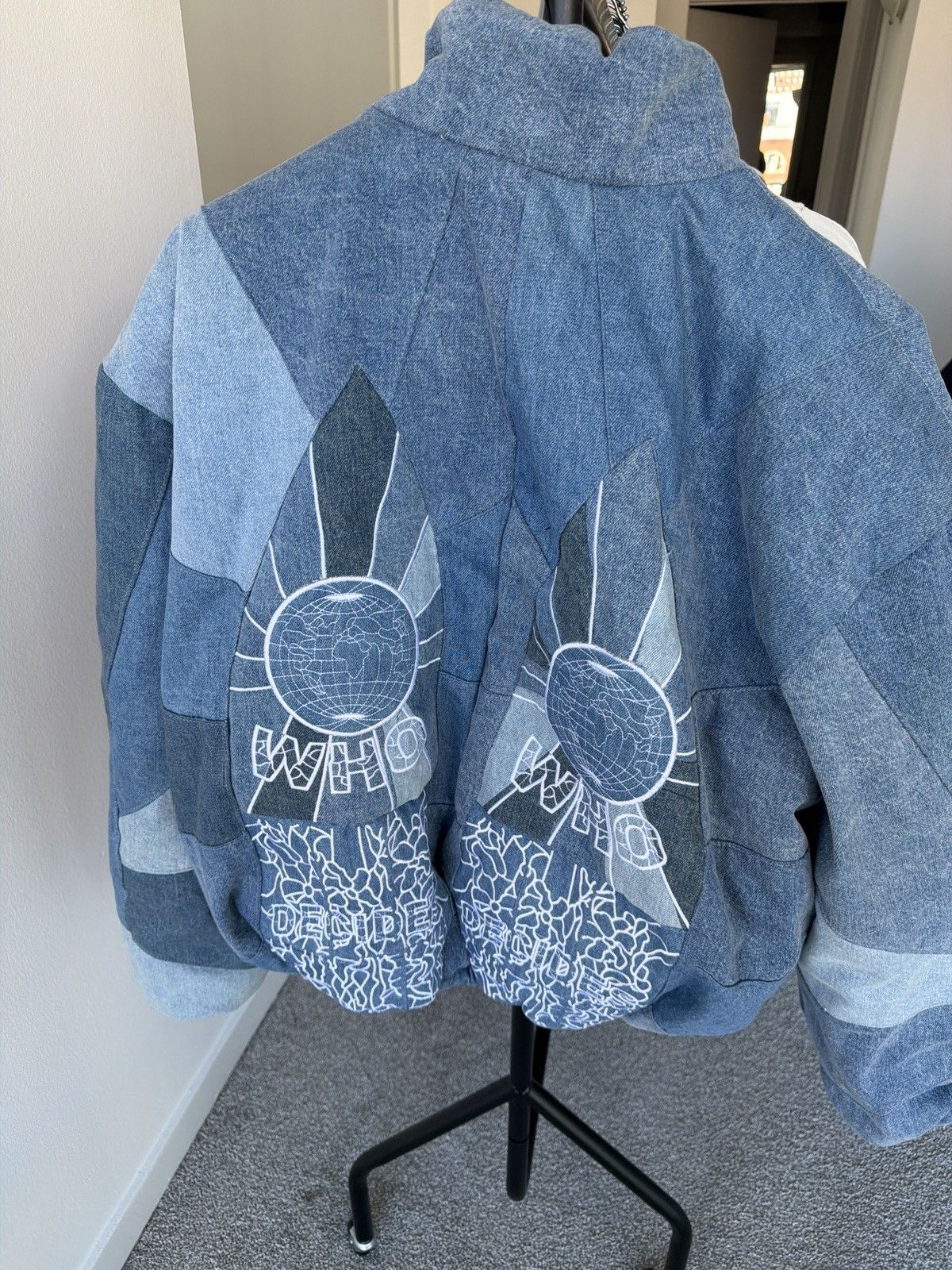 Who Decides War Who Decides War Denim Puffer Jacket Size US M / EU 48-50 / 2 - 4 Thumbnail
