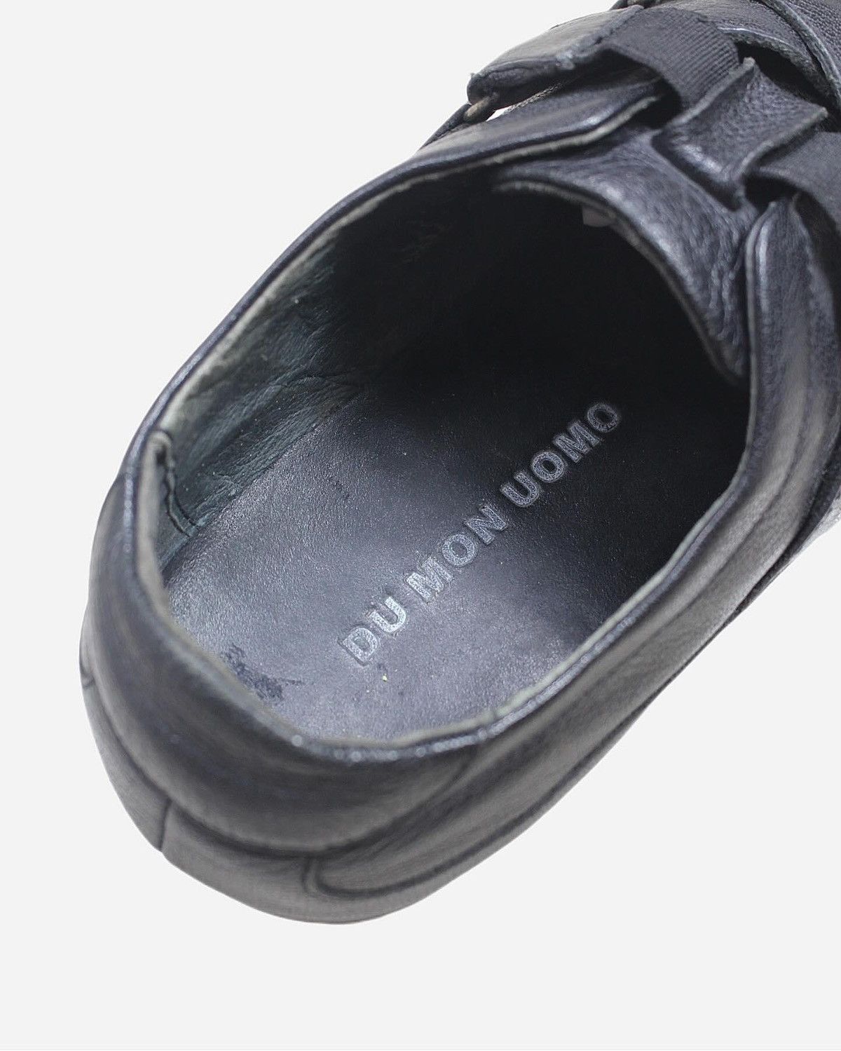 Japanese Brand 2000S DU MON UOMO LEATHER BONDAGE SHOES Size US 7.5 / EU 40-41 - 4 Thumbnail