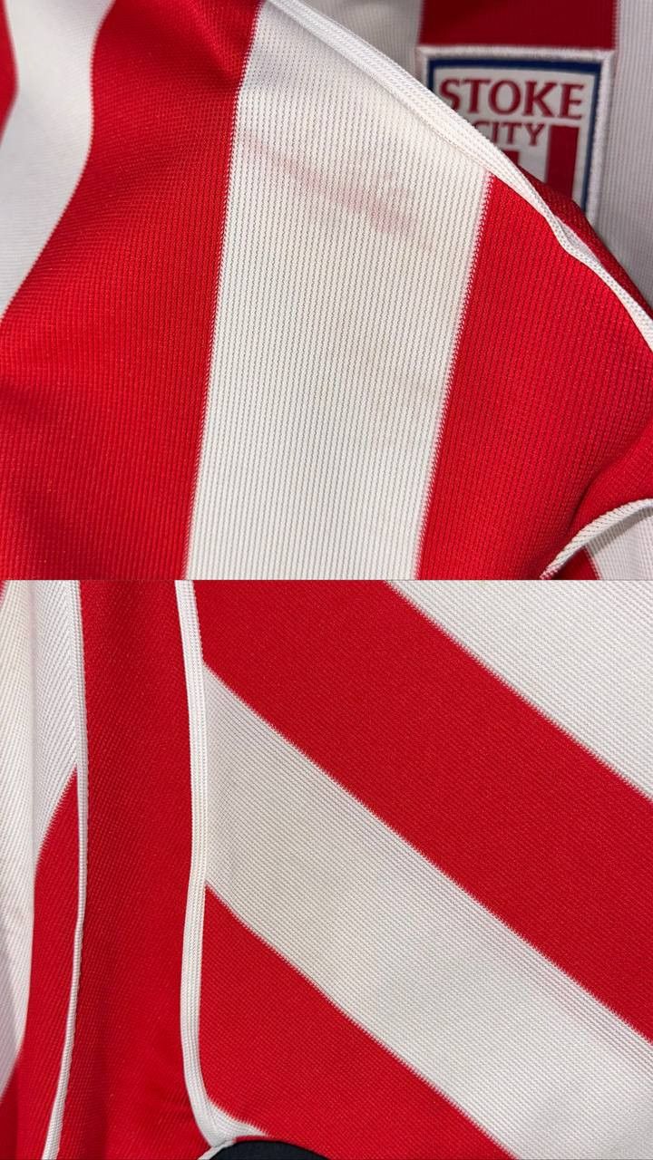 Le Coq Sportif Stoke City Home Football jersey 2001 2003 Le Coq Sportif Size US XL / EU 56 / 4 - 8 Thumbnail