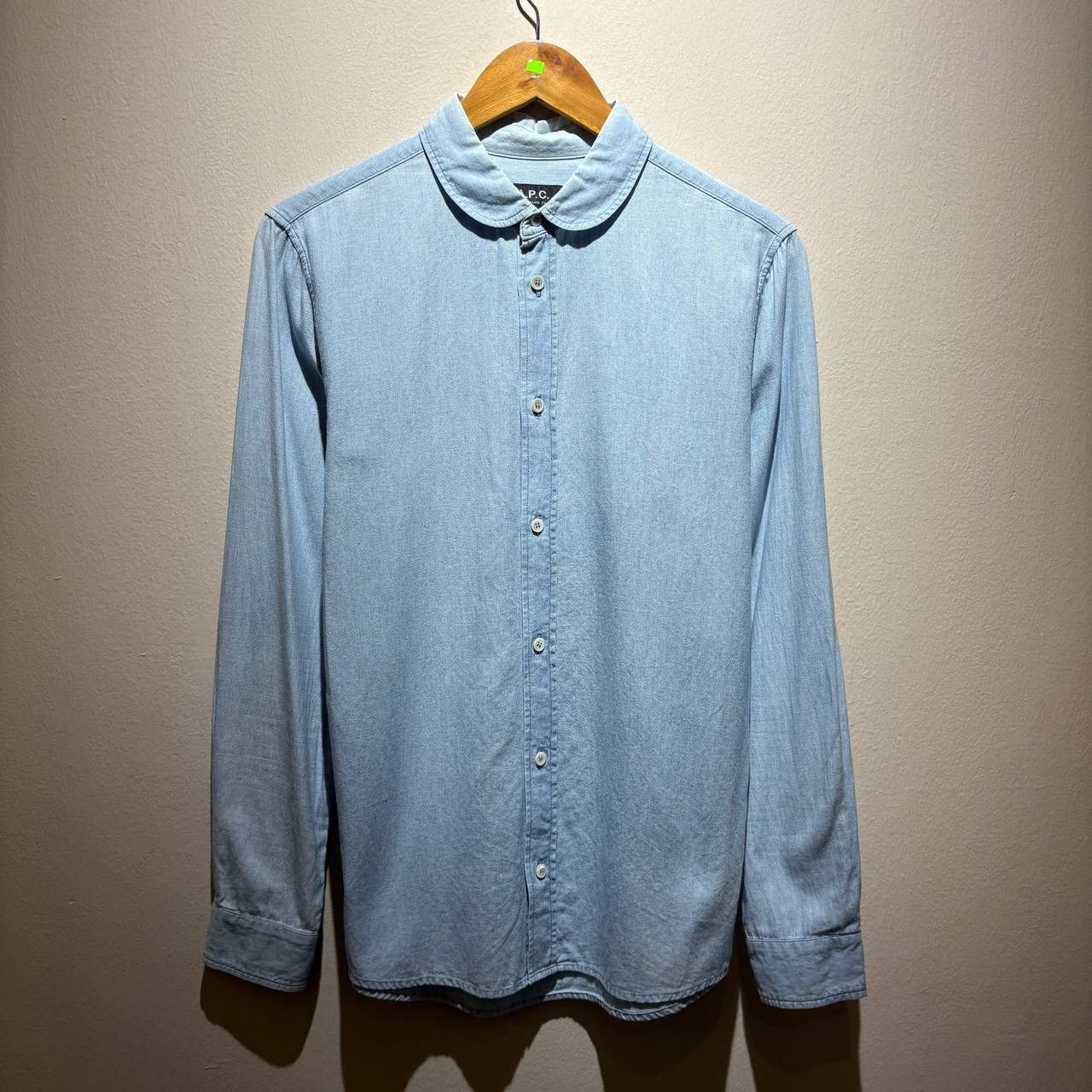 A.P.C. A.P.C Peterpan Japanese Collar Blue Shirt Size US XS / EU 42 / 0 - 1 Thumbnail
