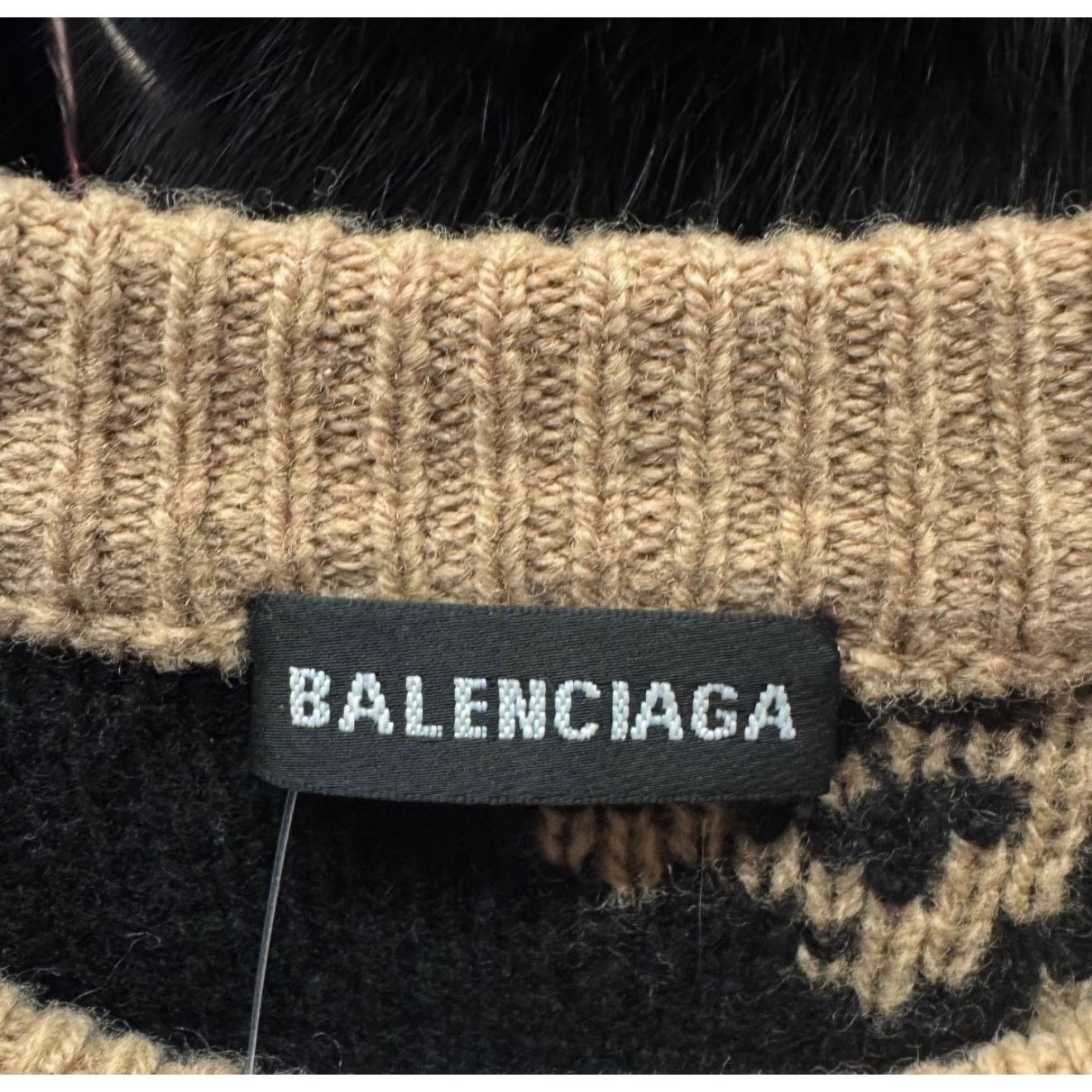 Balenciaga Balenciaga Brown Oversized Wool Sweater - Sz XS Size XS / US 0-2 / IT 36-38 - 5 Thumbnail