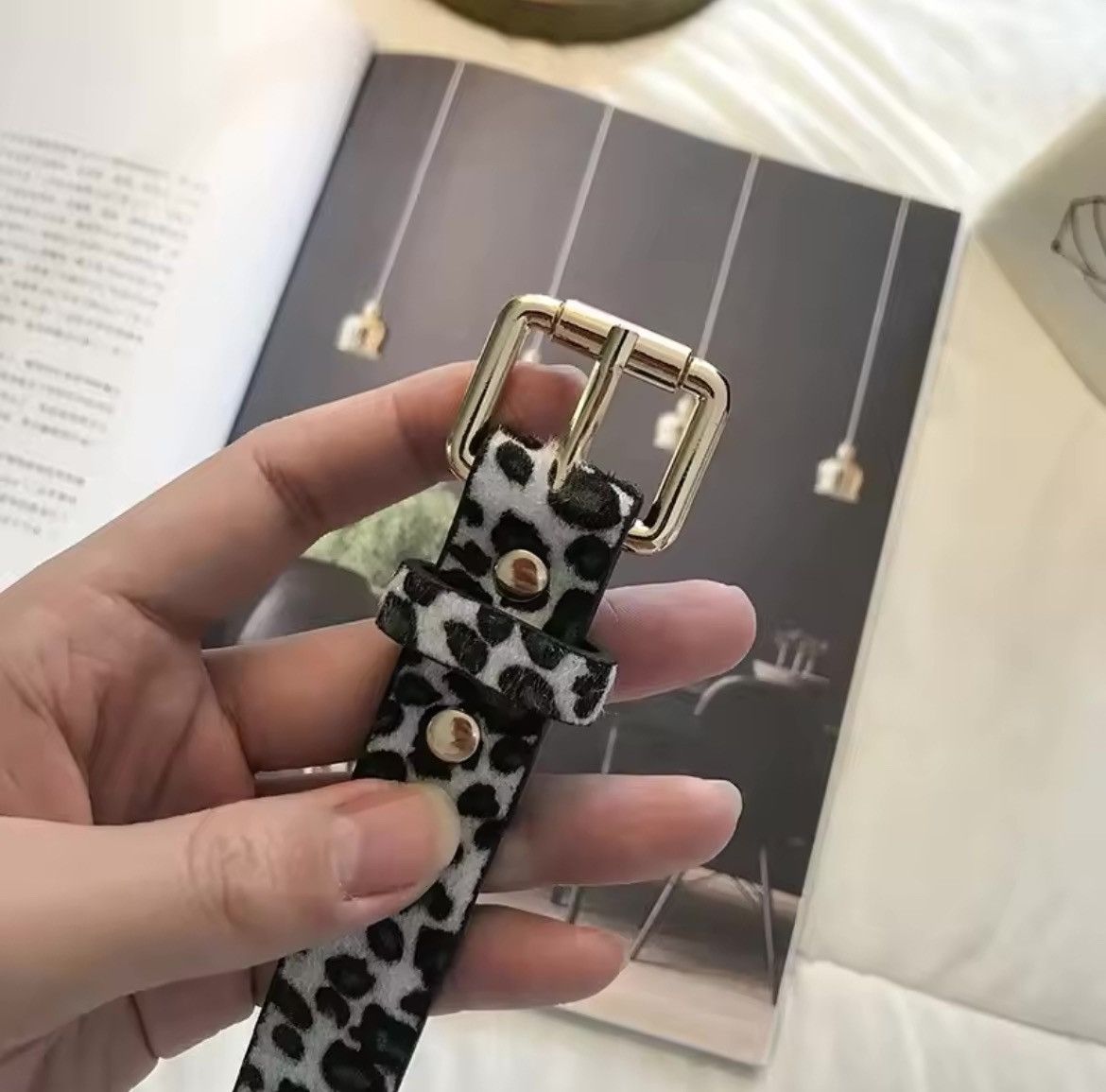 Japanese Brand × Leather Leopard Print PU Leather Belt Size ONE SIZE - 1 Thumbnail