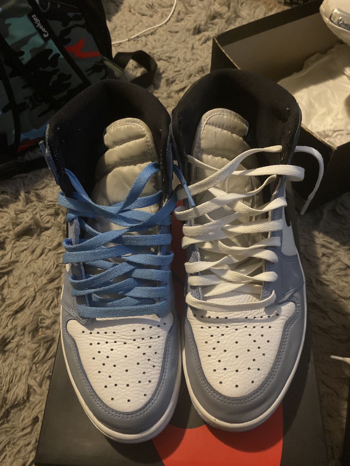 Jordan Brand × Nike University Blue 1s Retro Nike Air Jordan Size US 11 / EU 44 - 4 Thumbnail