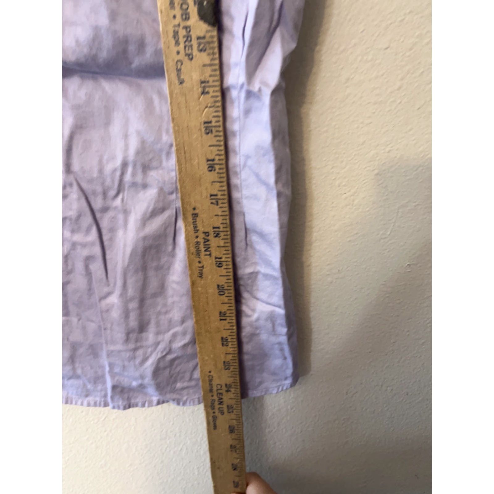 Banana Republic Banana Republic Womens Sleeveless Button-Up Collared Shirt Size 6 Purple Cotton Blend Size M / US 6-8 / IT 42-44 - 4 Thumbnail