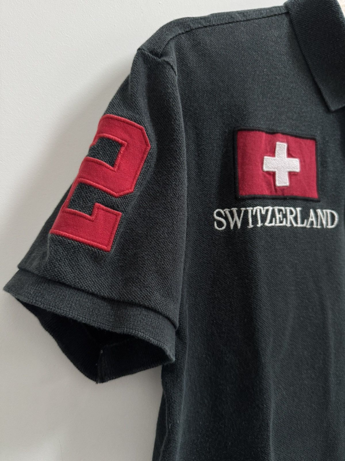 Polo Ralph Lauren Vintage Polo Ralph Lauren Switzerland Flag Polo Shirt Size US M / EU 48-50 / 2 - 3 Thumbnail