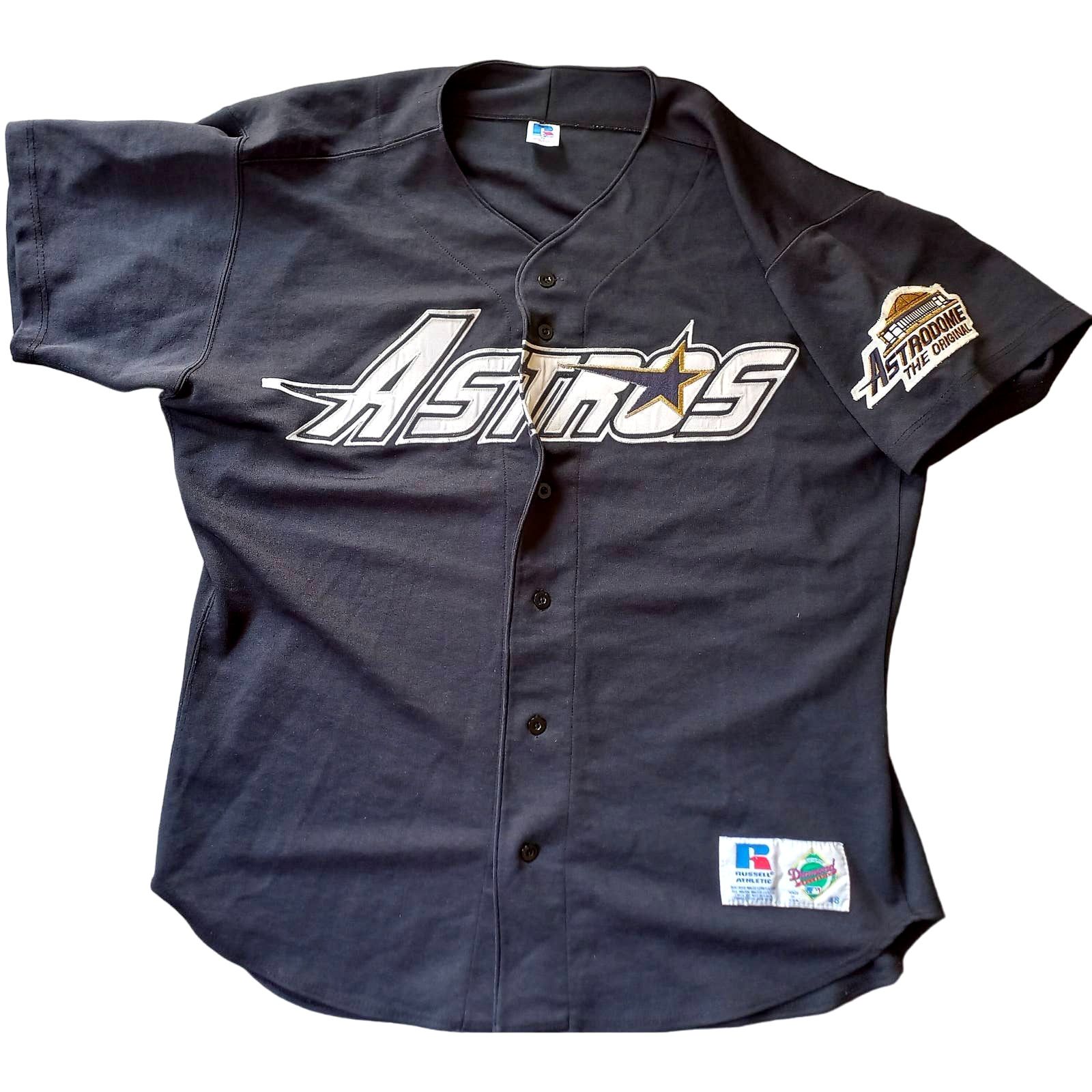 MAJESTIC  KEN CAMINITI Houston Astros 1999 Throwback Away Baseball Jersey