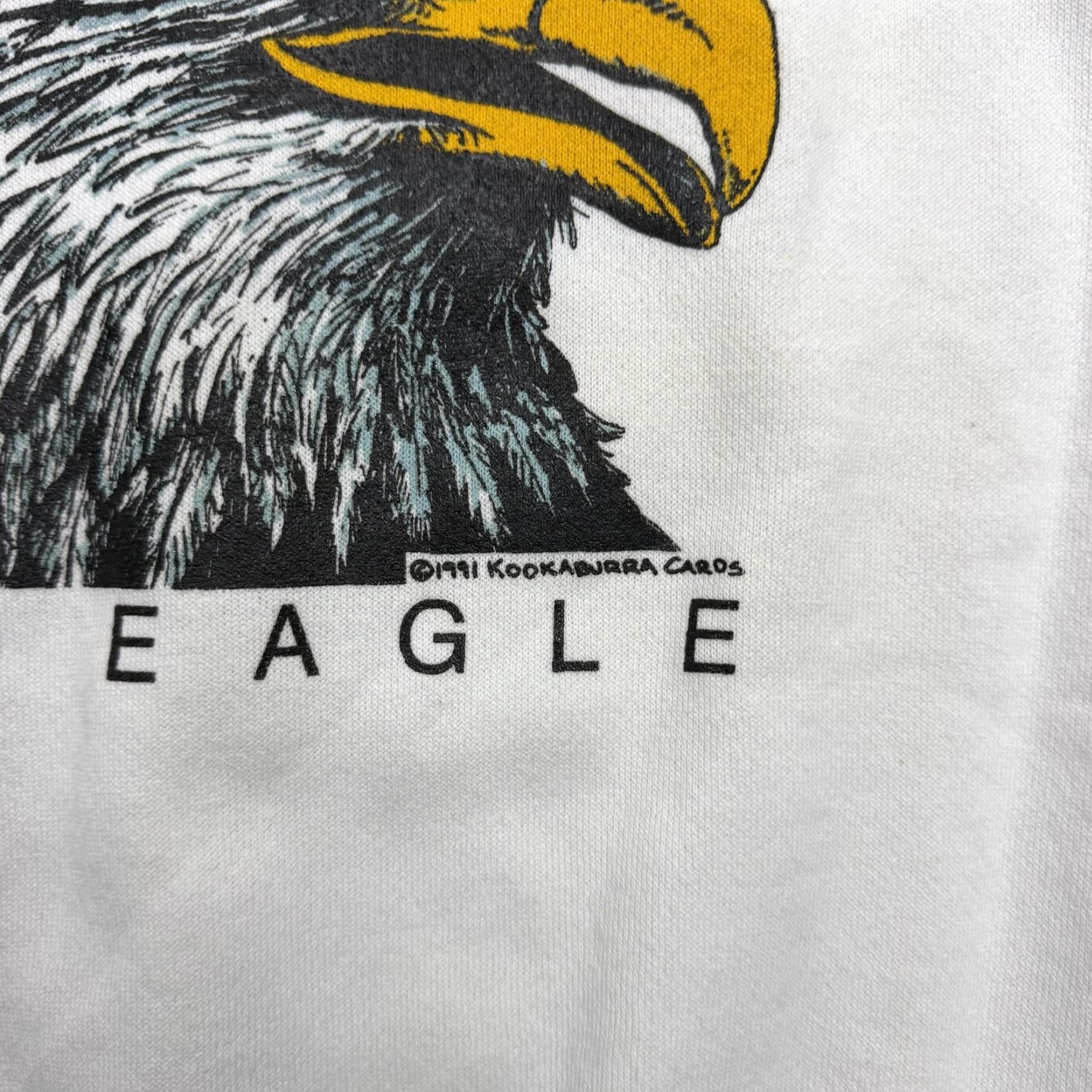 Hanes VINTAGE Hanes Conservancy Bald Eagle Sweatshirt Mens XL White Graphic 1991 USA Size US XL / EU 56 / 4 - 4 Thumbnail