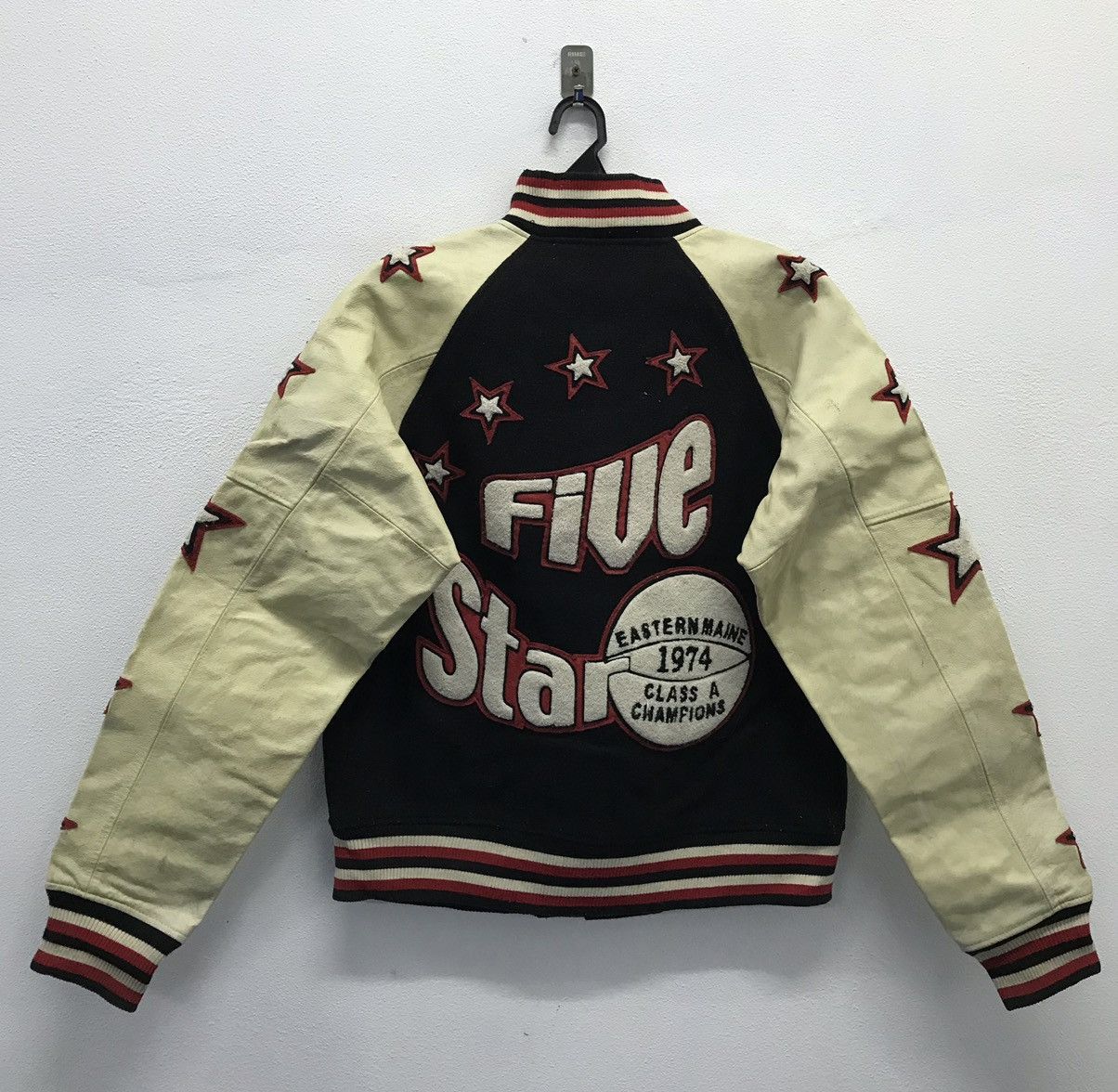 Vintage Vintage Houston Five Star Champion 74-78 Varsity Jacket Size US M / EU 48-50 / 2 - 2 Thumbnail