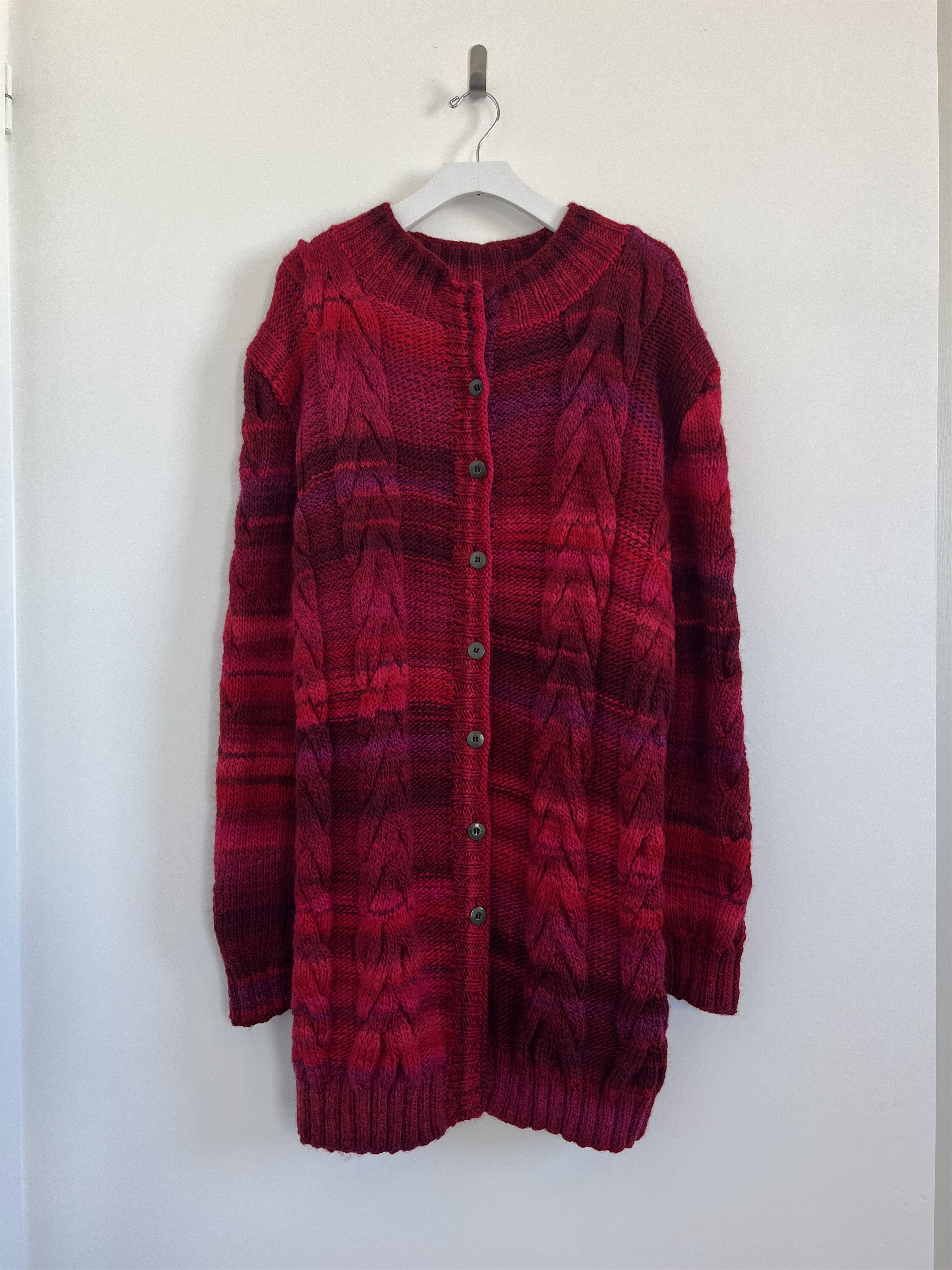Handmade Wool Cardigan Size ONE SIZE - 1 Thumbnail