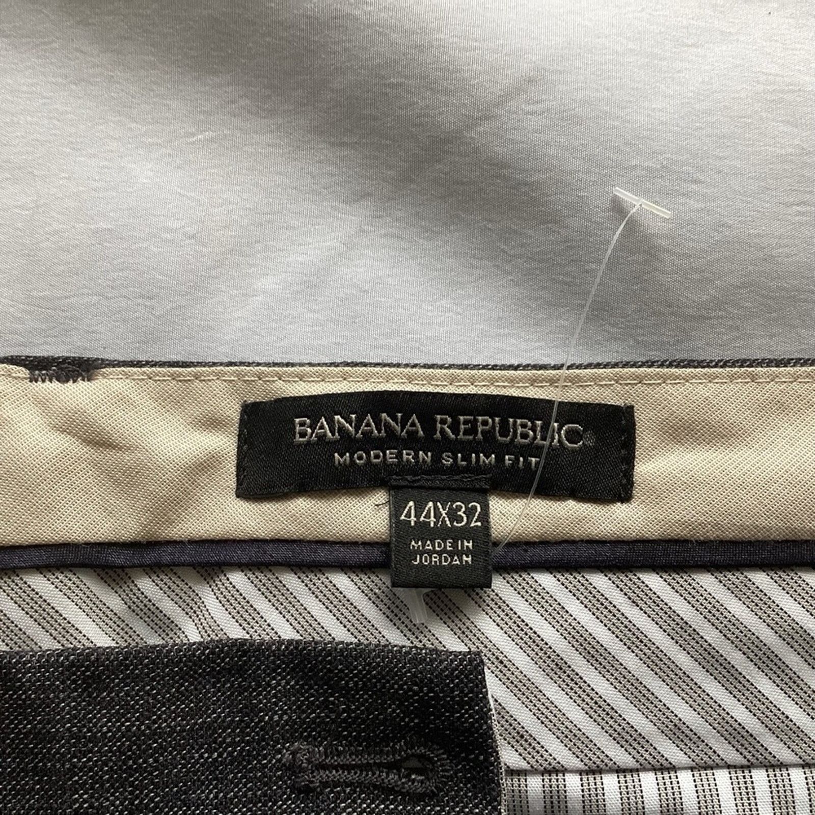 Banana Republic MODERN SLIM-FIT DARK GREY DRESS PANT, 44x32 Size US 44 / EU 60 - 6 Thumbnail