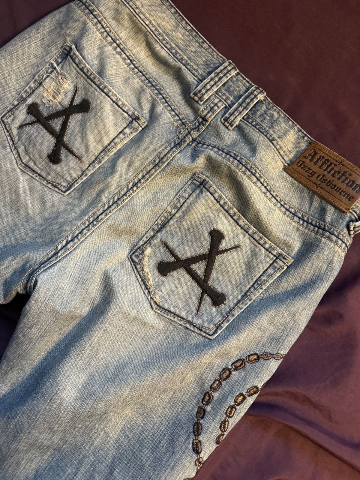 Affliction Affliction Ozzy Osborne jeans collaboration Size US 32 / EU 48 - 6 Thumbnail