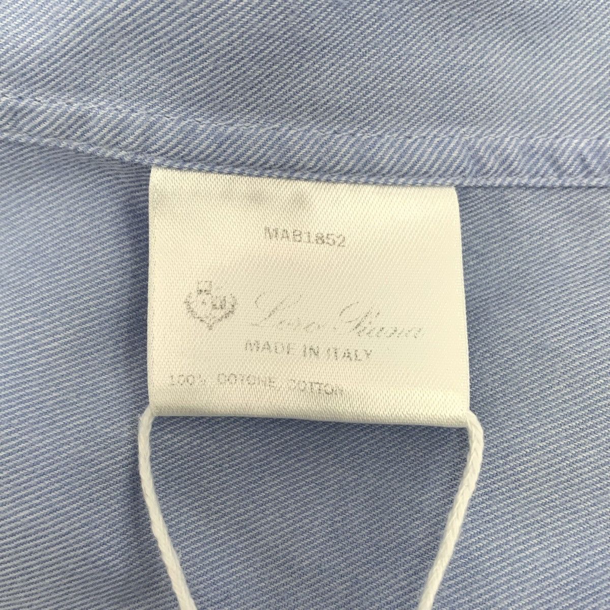 Loro Piana Loro Piana Andre Sky Blue Long Sleeve Shirt K26WX Size US L / EU 52-54 / 3 - 8 Thumbnail