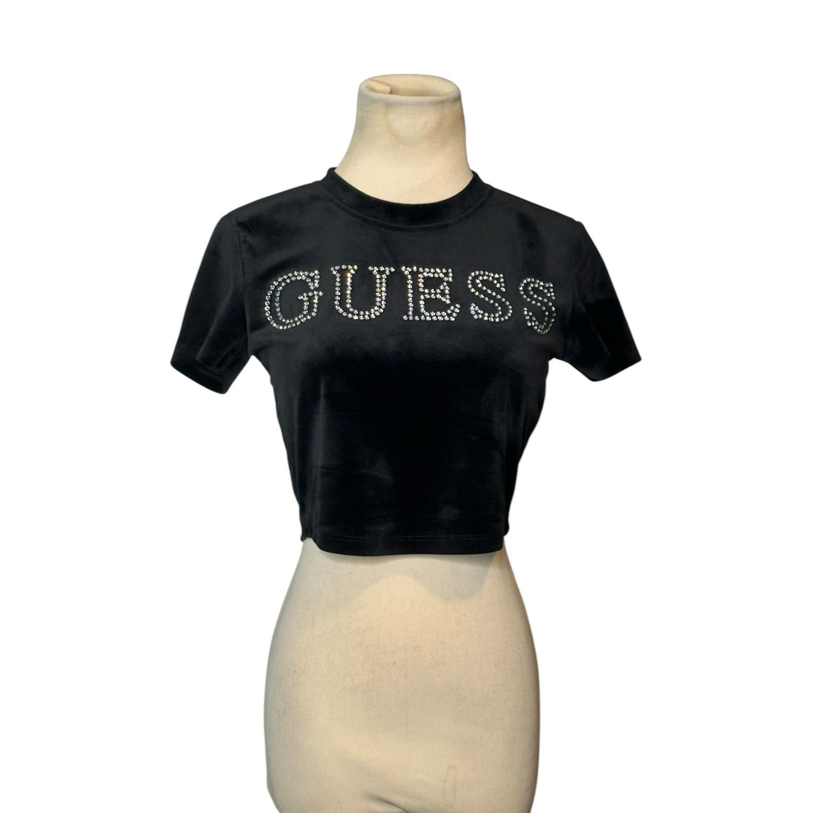 Guess Guess rhinestones front logo short sleeves t-shirt size XS Size XS / US 0-2 / IT 36-38 - 15 Thumbnail