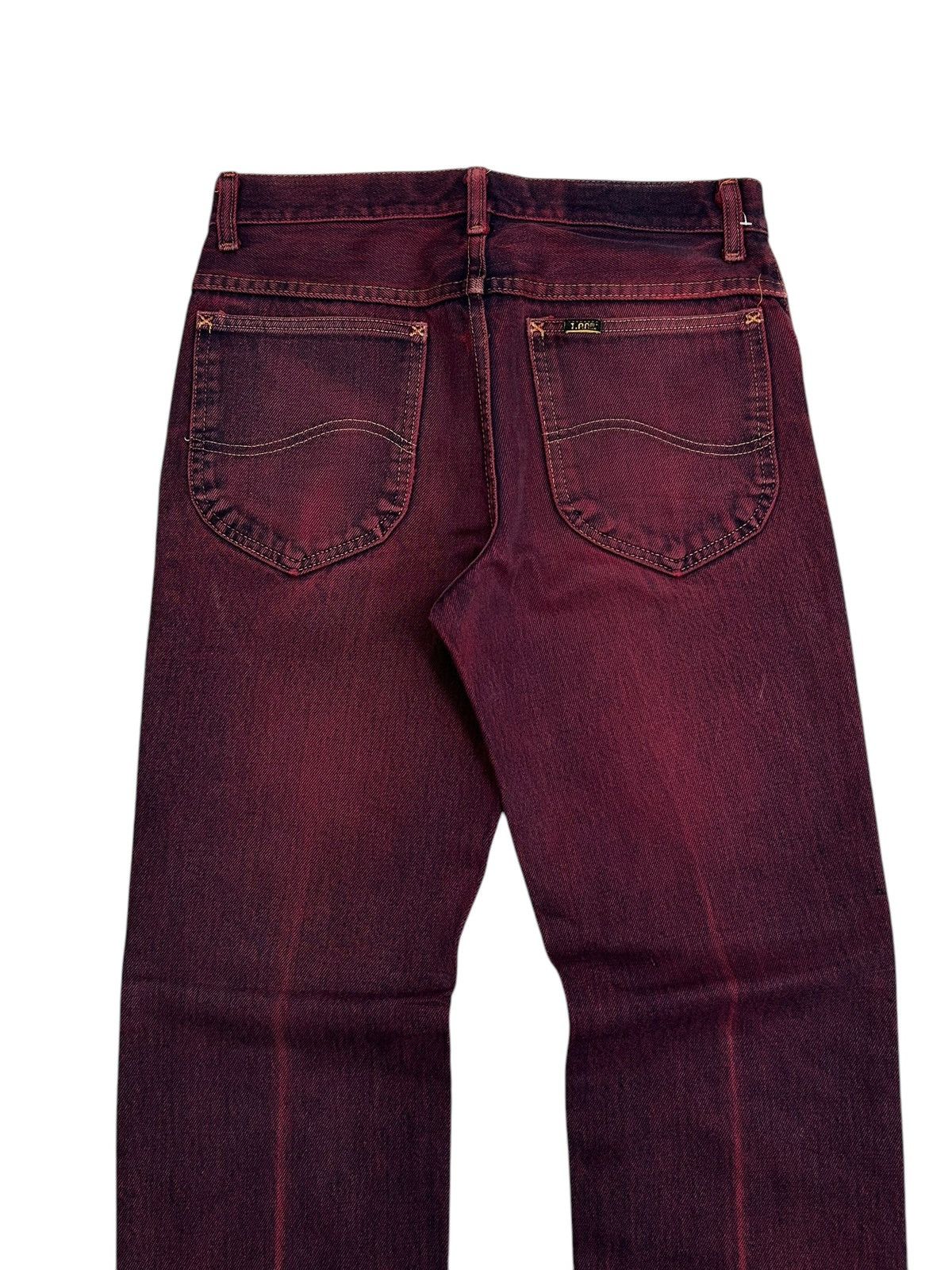 Lee Vintage 80s USA Lee Rider Zip Talon 42 Washed Red Bleach Size US 29 - 8 Thumbnail