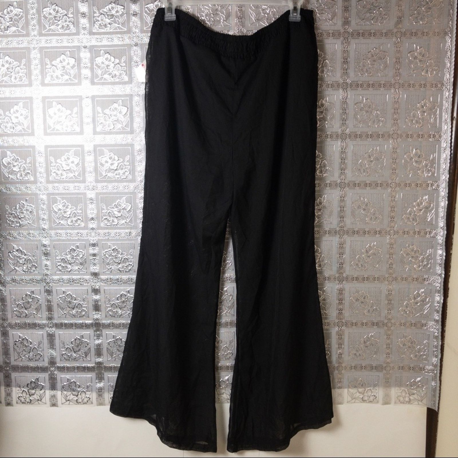 Other NWT Lucy Diamonds Black Shear Pants Size 1X Size 36" / US 14 / IT 50 - 6 Thumbnail