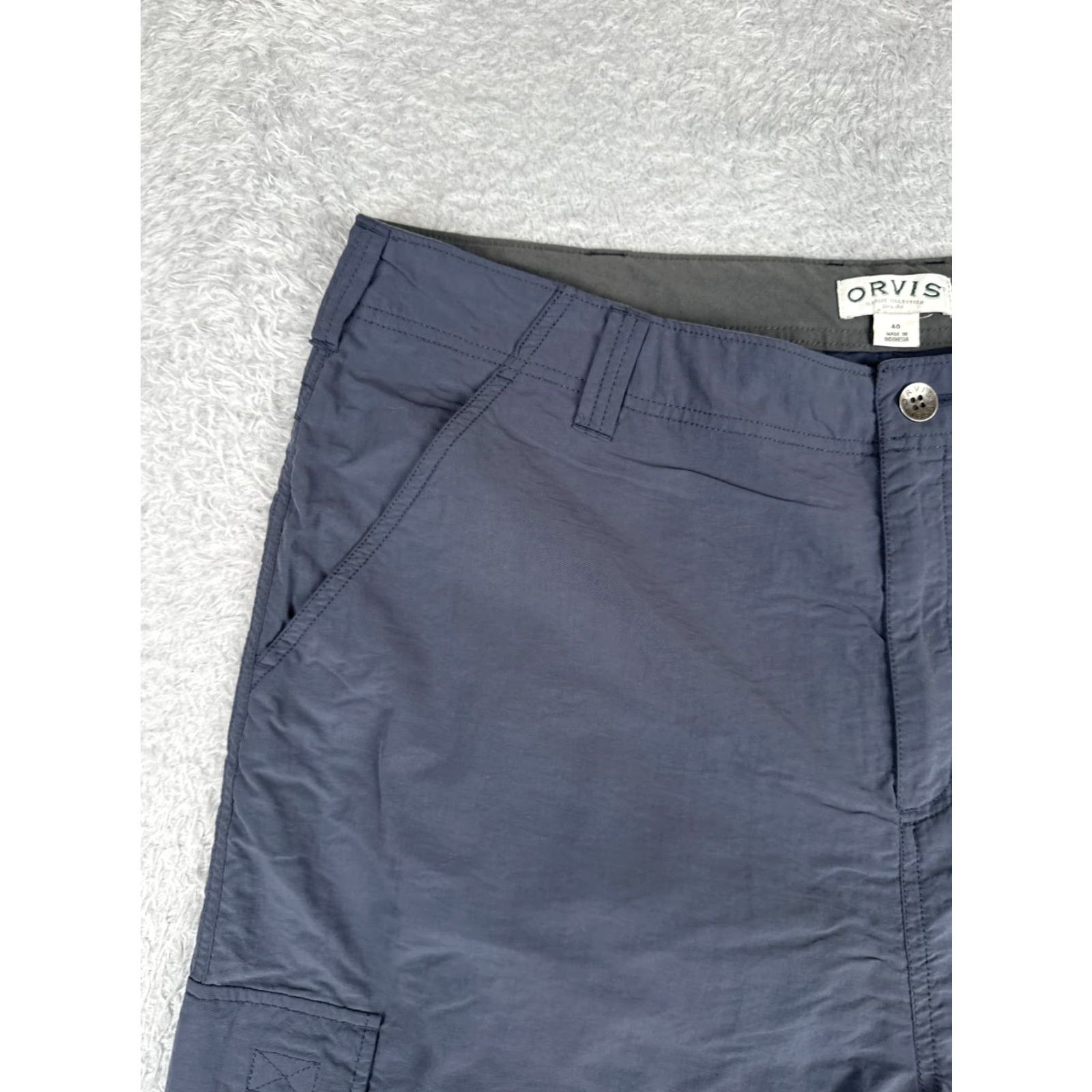 Orvis Orvis Shorts Men Blue Cargo 100% Nylon Hiking Camping Fishing 40x10 Mens Size US 40 / EU 56 - 4 Thumbnail