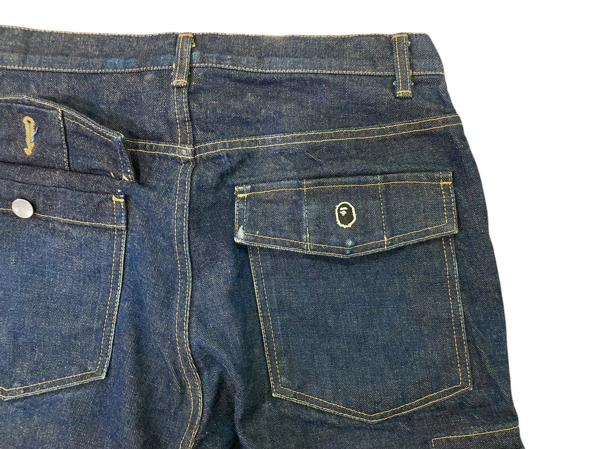 Bape × Vintage Denim Cargo Pants Size US 32 / EU 48 - 7 Thumbnail