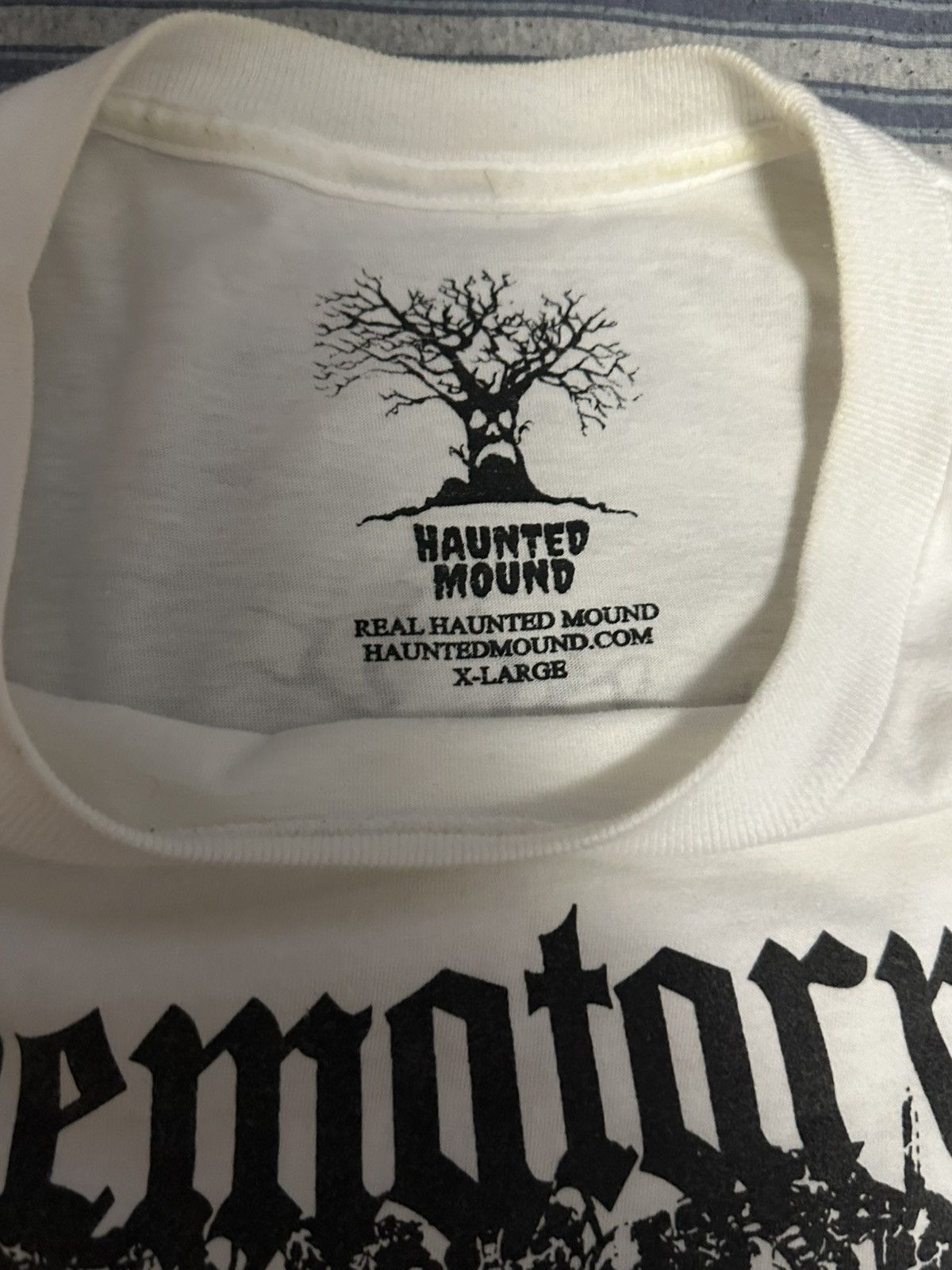Haunted Mound Sematary Haunted mound white shirt Size US XL / EU 56 / 4 - 3 Thumbnail