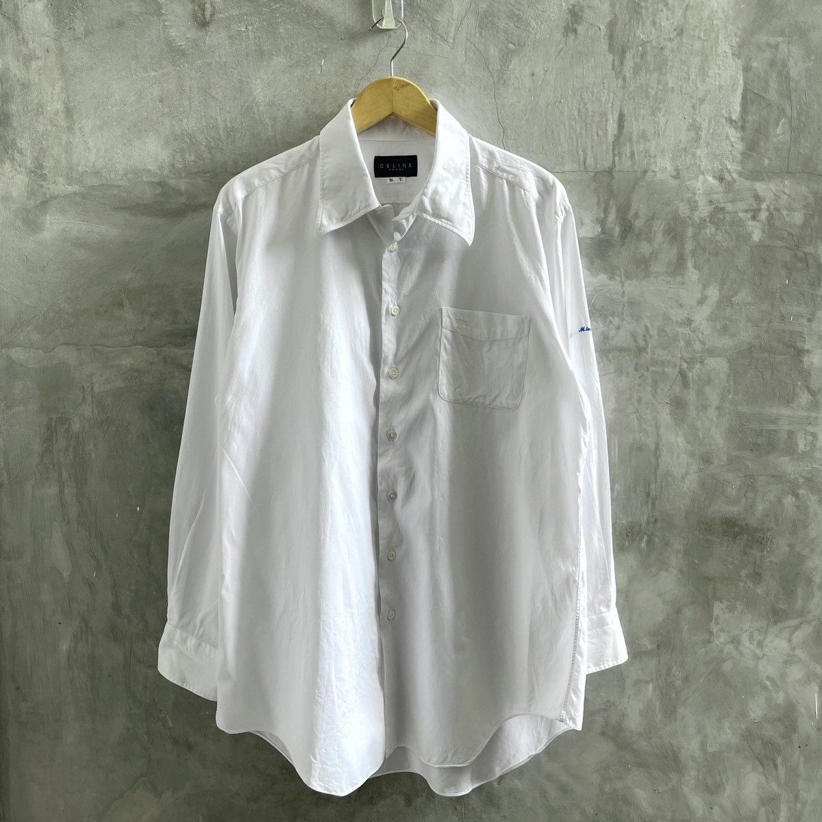Celine × Designer Celine Homme long sleeve shirt Size US L / EU 52-54 / 3 - 1 Thumbnail