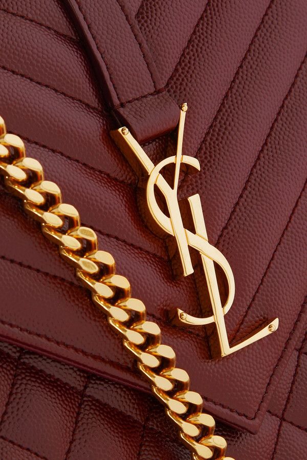 Saint Laurent Paris o1b1hav110425 Size: OS / Envelope Medium Bag in Burgundy Size ONE SIZE - 4 Thumbnail