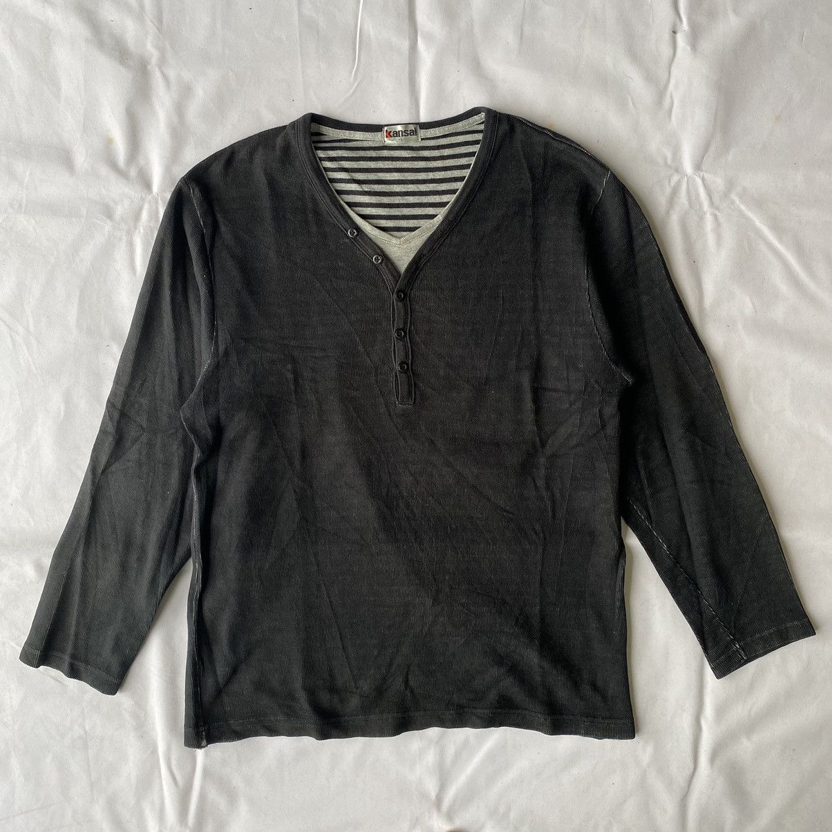 Beauty Beast × Japanese Brand × Kansai Yamamoto Japanese Style Double Layer by Kansai Long Sleeve Size US L / EU 52-54 / 3 - 3 Thumbnail