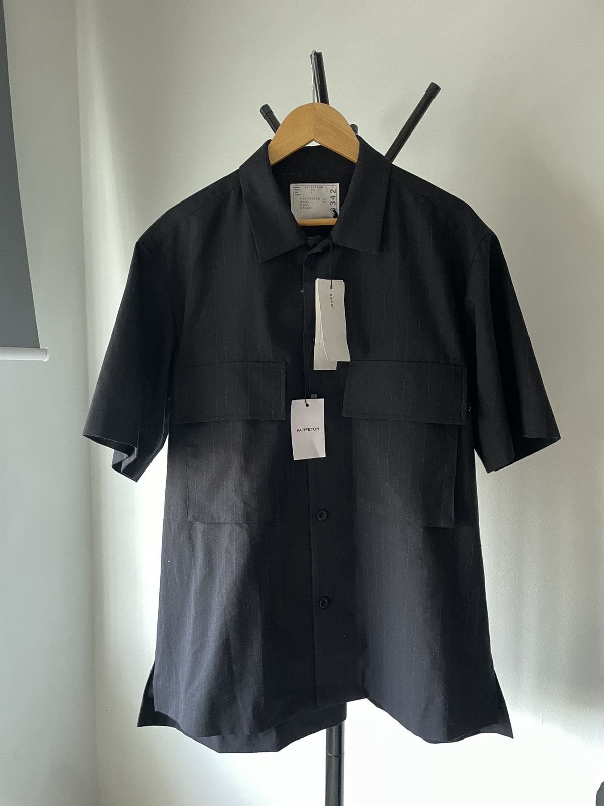 Sacai SACAI CHALK STRIPE SHIRT Size US L / EU 52-54 / 3 - 12 Thumbnail