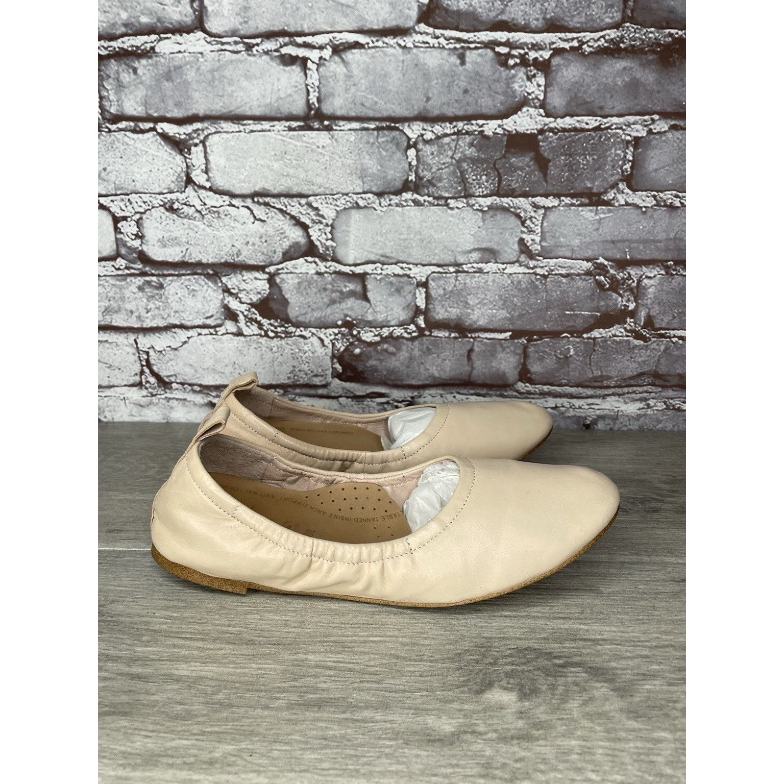 Other 1. State Skylar Ivory Leather Round Ballet Flats Shoes Women Size US 8.5 / IT 38.5 - 4 Thumbnail