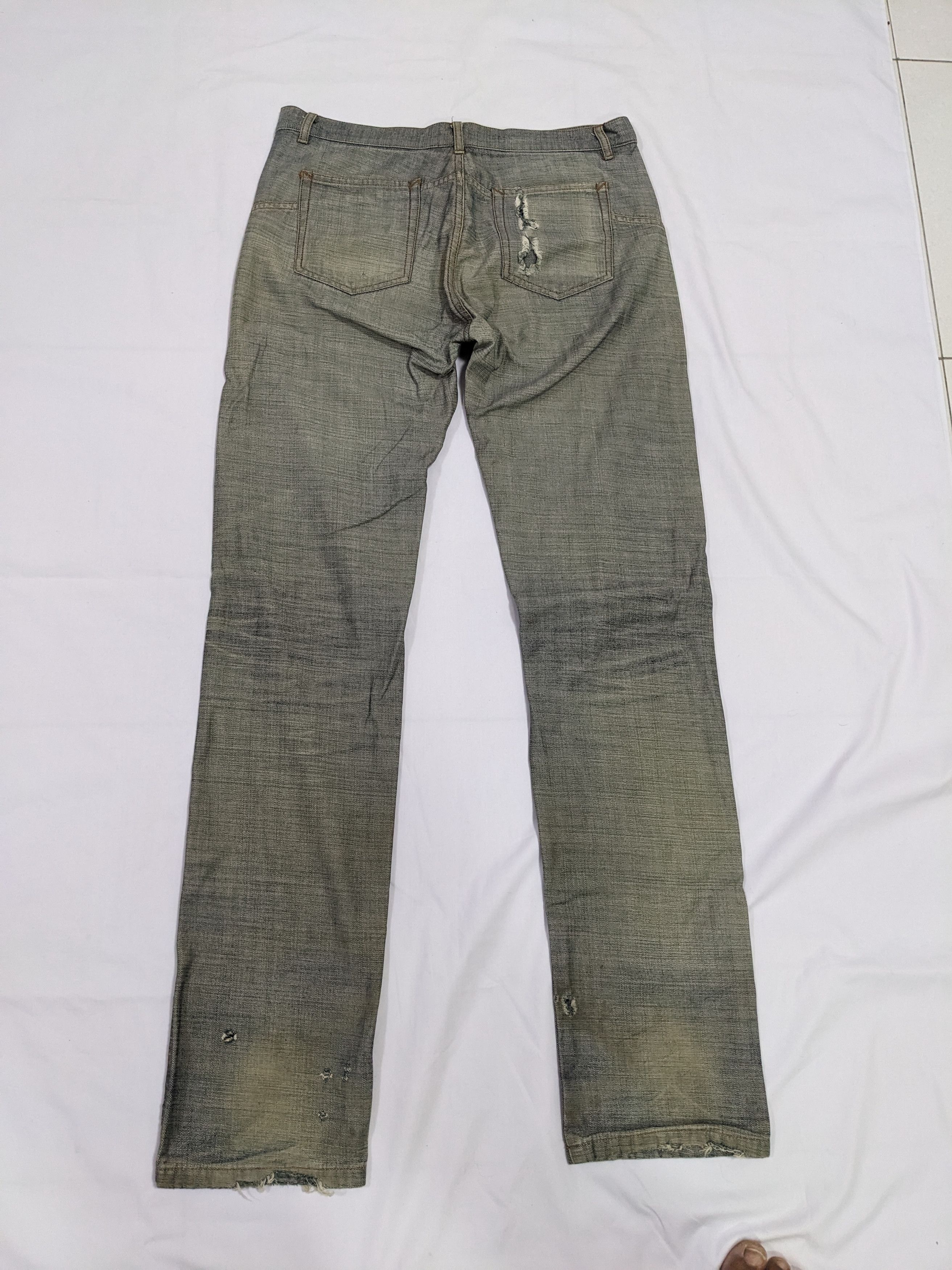 A.P.C. × Vintage Vintage APC 90s Mudwash Distressed Trasher Button fly Jeans Size US 31 - 3 Thumbnail