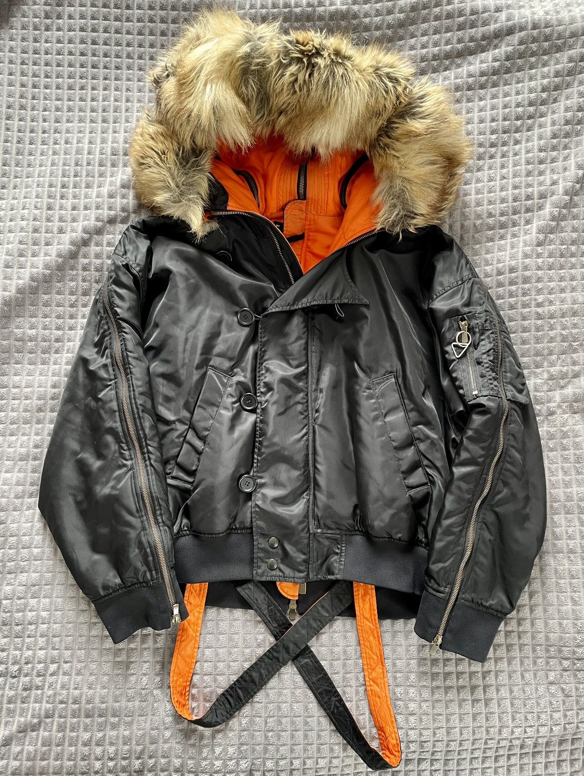 Y/Project Y/Project Multifunctional Detachable Fur Zip