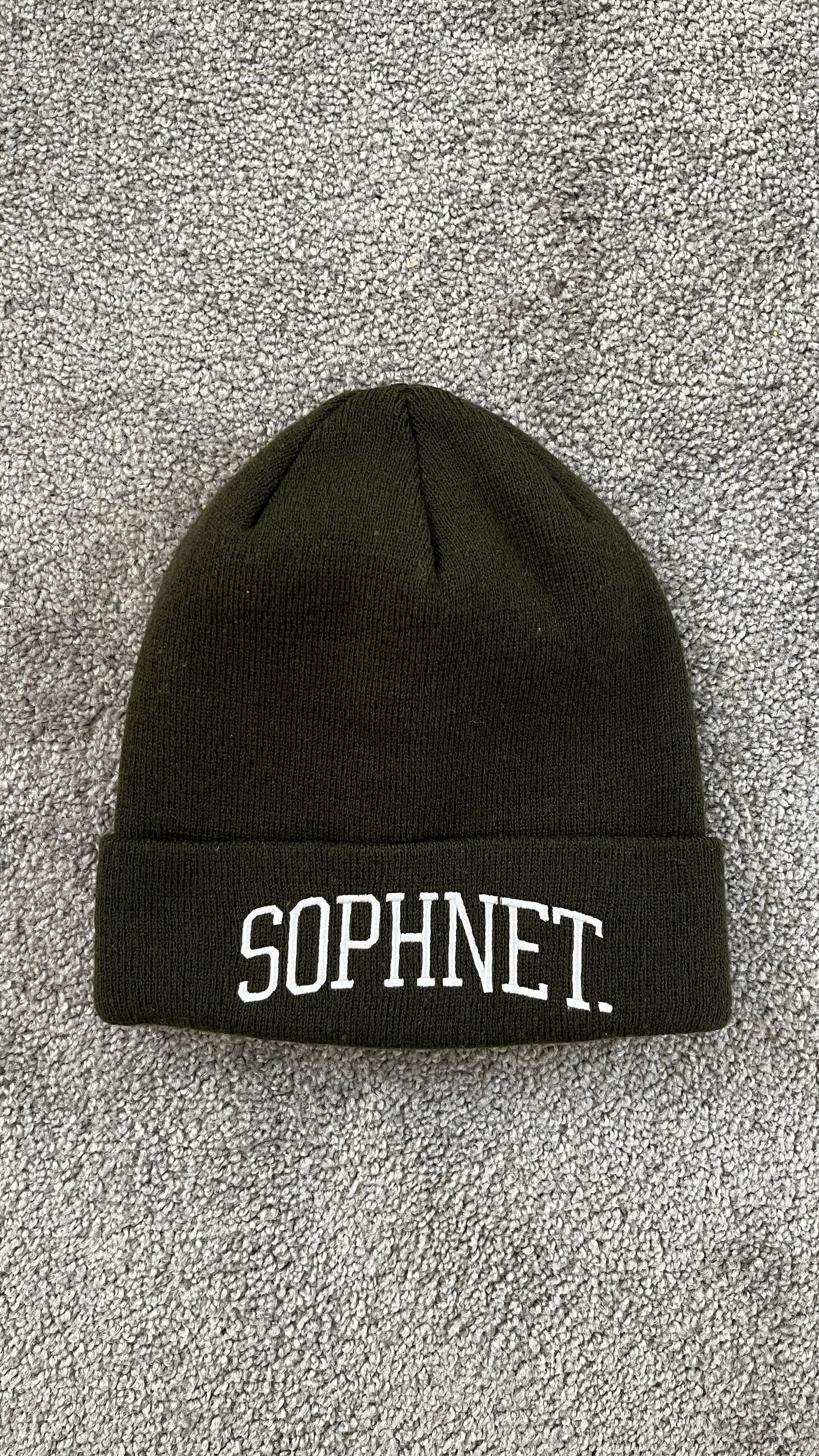 Sophnet. Sophnet Arch Logo Beanie Khaki OS Size ONE SIZE - 1 Thumbnail