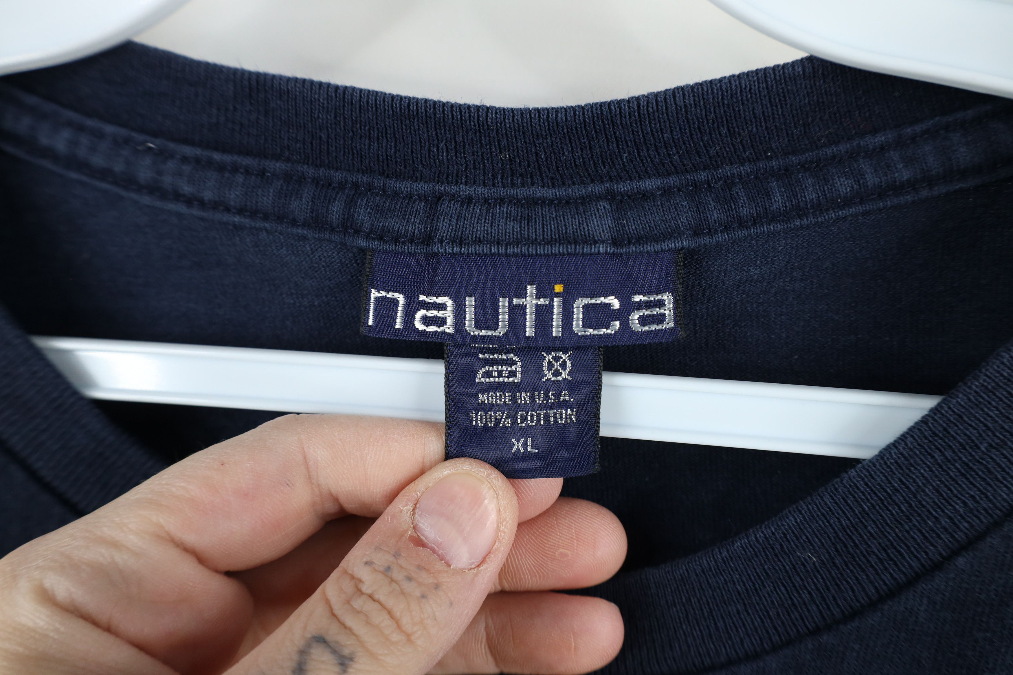 Nautica × Vintage Vintage 90s Nautica Deep Sea Fishing Long Sleeve T-Shirt USA Size US XL / EU 56 / 4 - 10 Thumbnail