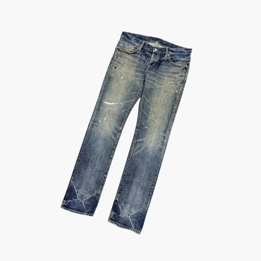 Hysteric Glamour Vtg💥Hysteric Glamour X Ramones Ripped Disstresed Jeans Size US 32 / EU 48 - 6 Thumbnail