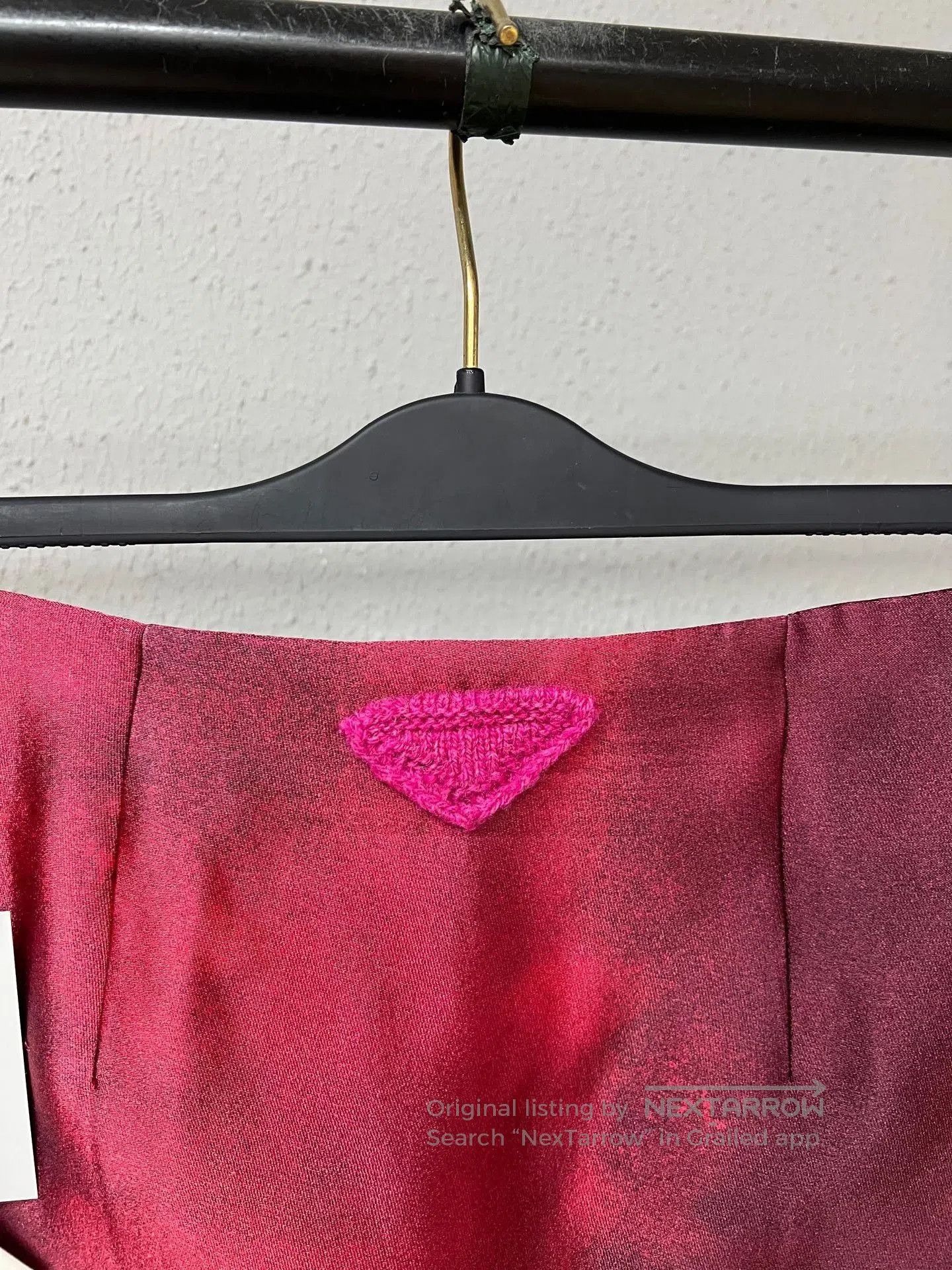 Prada Prada Runway Red Origami Skirt. Size 37" - 3 Thumbnail