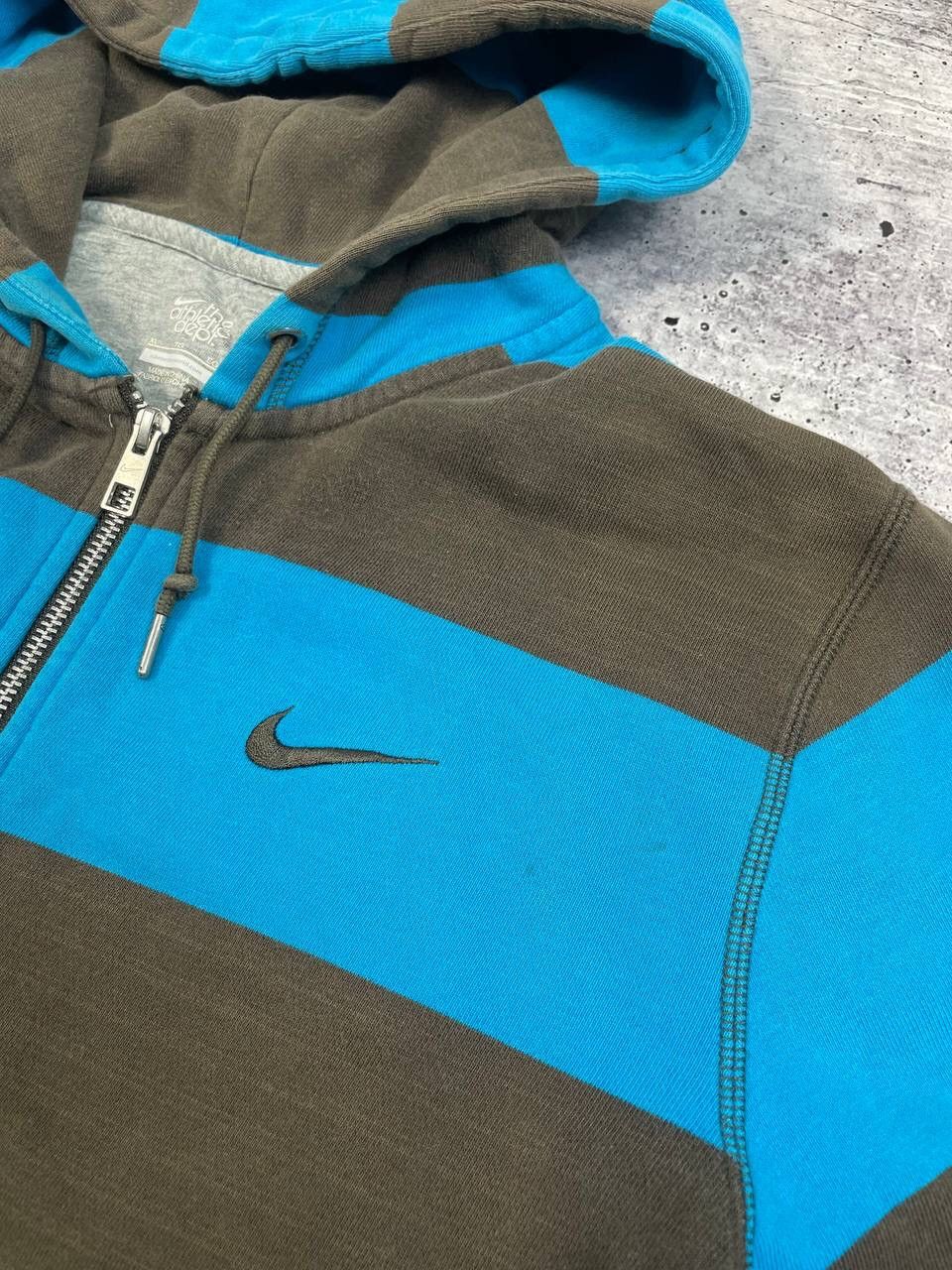 Nike Vintage Nike Stripped Zip Up Hoodie Y2K Size US XL / EU 56 / 4 - 6 Thumbnail